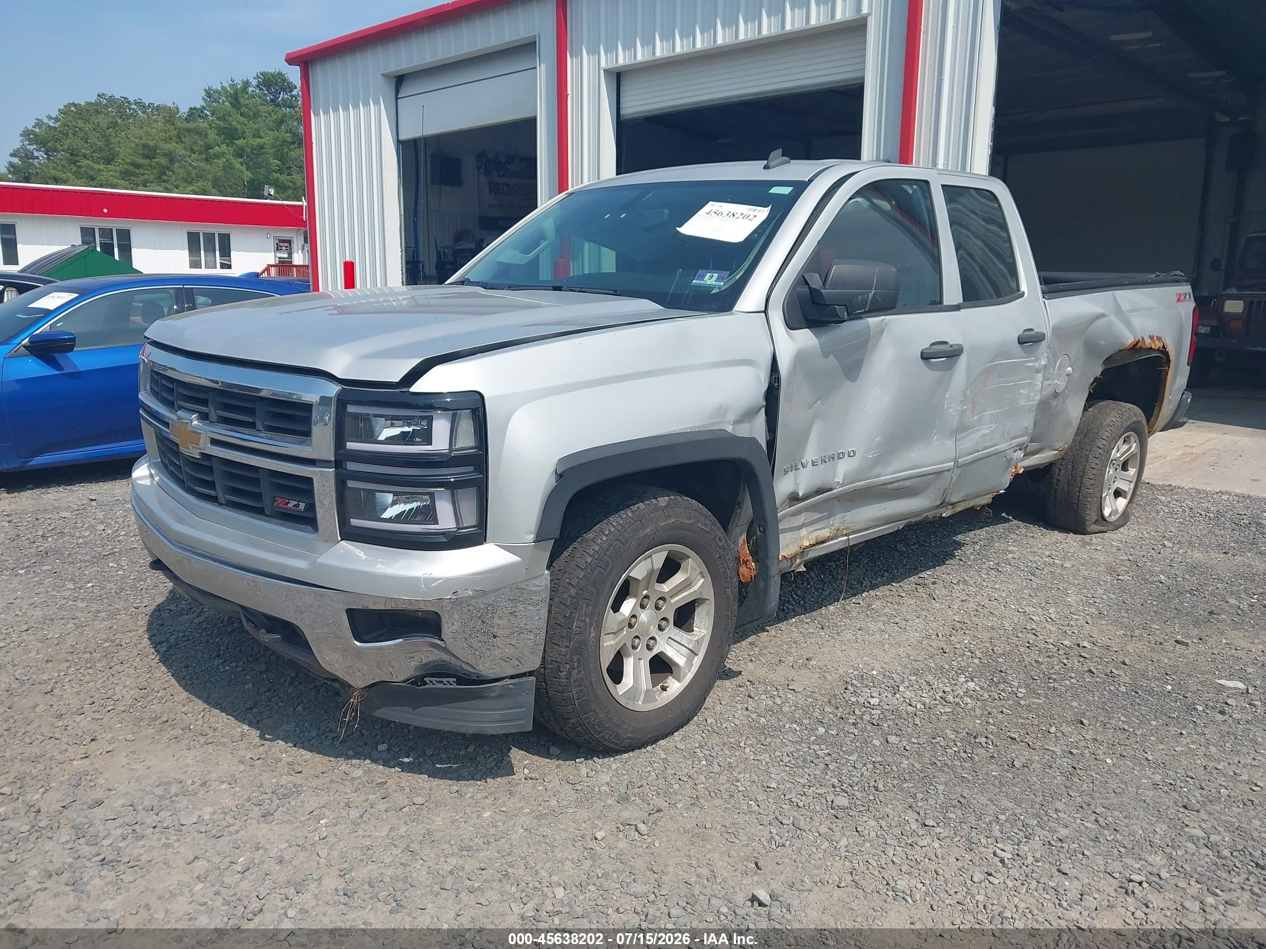 2014 Chevrolet Silverado 1500 Lt Silver vin: 1GCVKREC9EZ396343