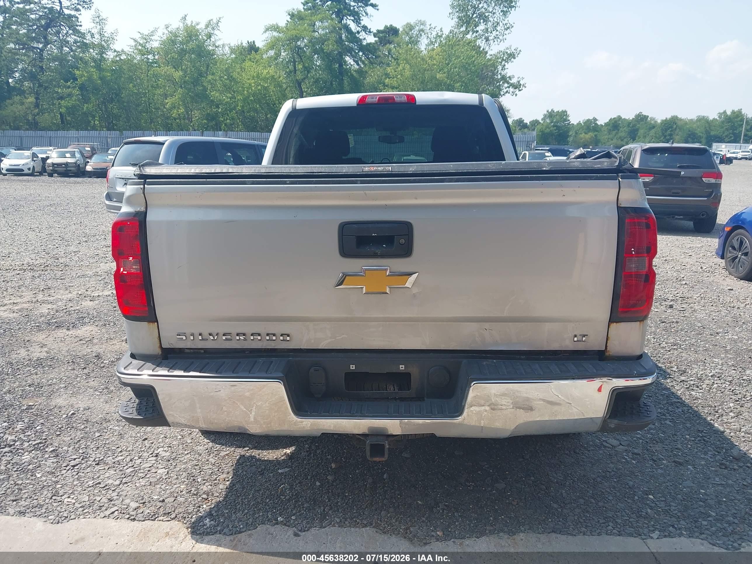 2014 Chevrolet Silverado 1500 Lt Silver vin: 1GCVKREC9EZ396343