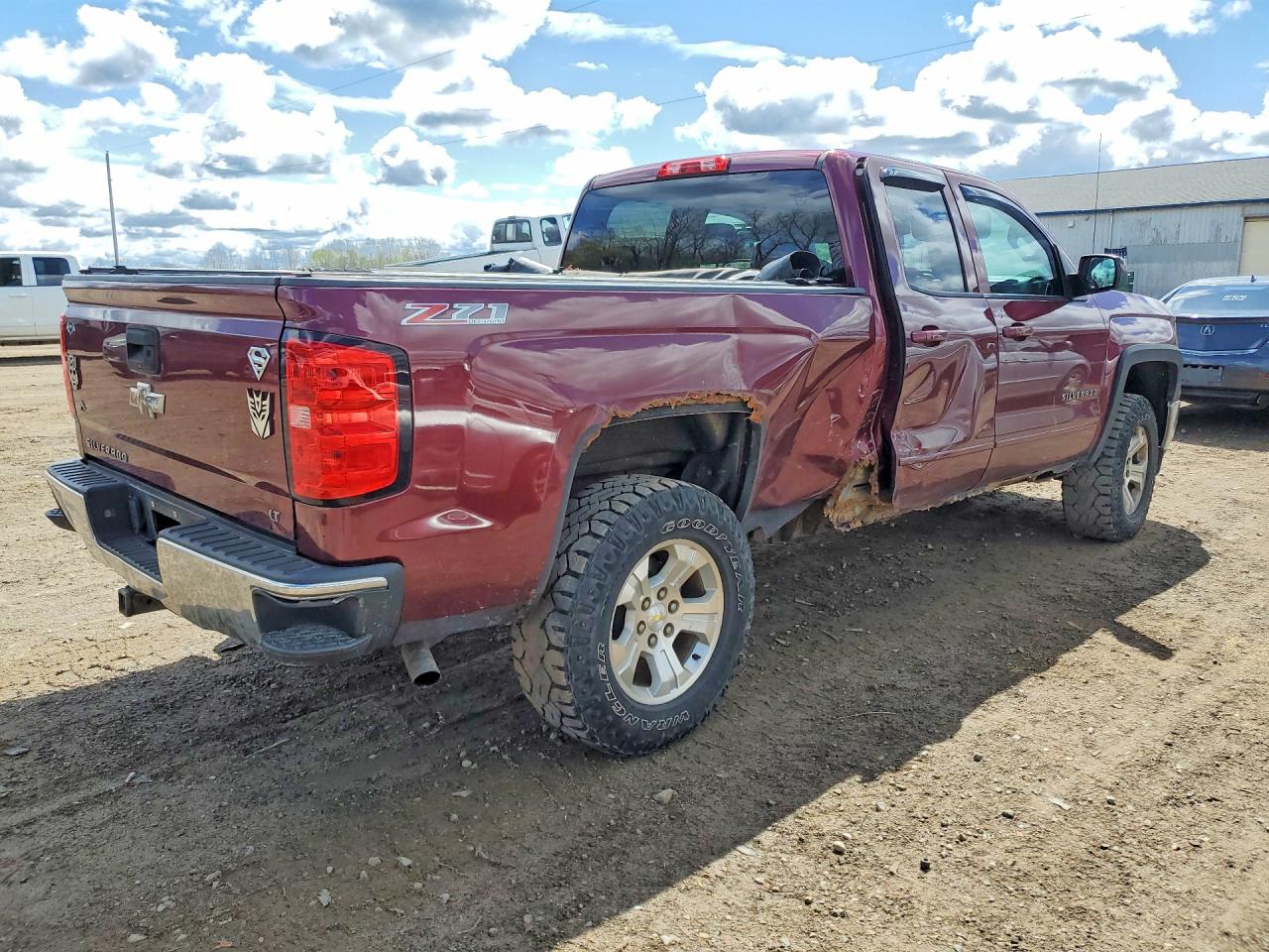 2015 Chevrolet Silverado K1500 Lt Темно-бордовый vin: 1GCVKREC9FZ216988