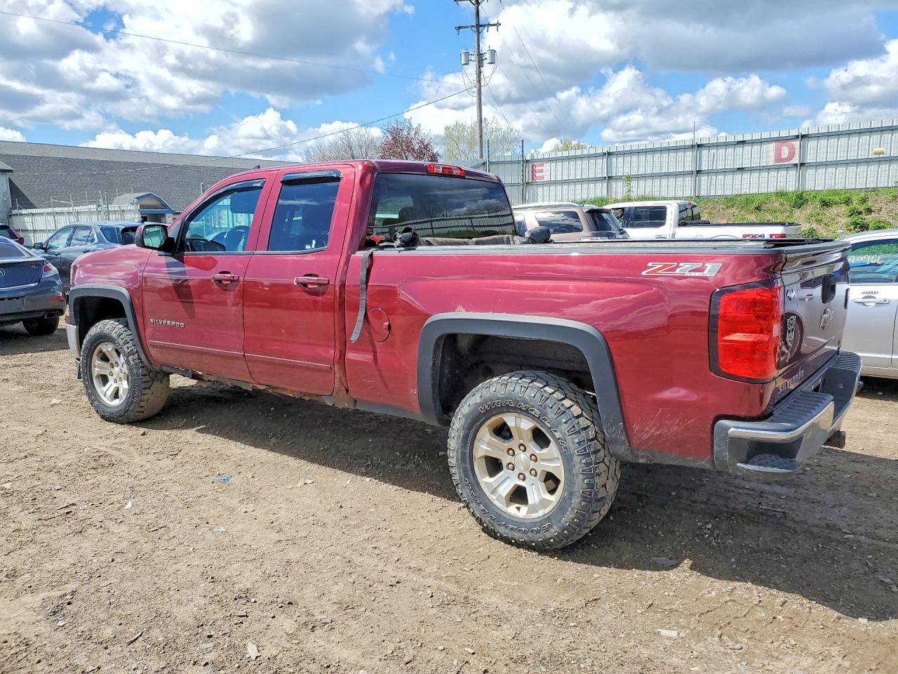 2015 Chevrolet Silverado K1500 Lt Темно-бордовый vin: 1GCVKREC9FZ216988