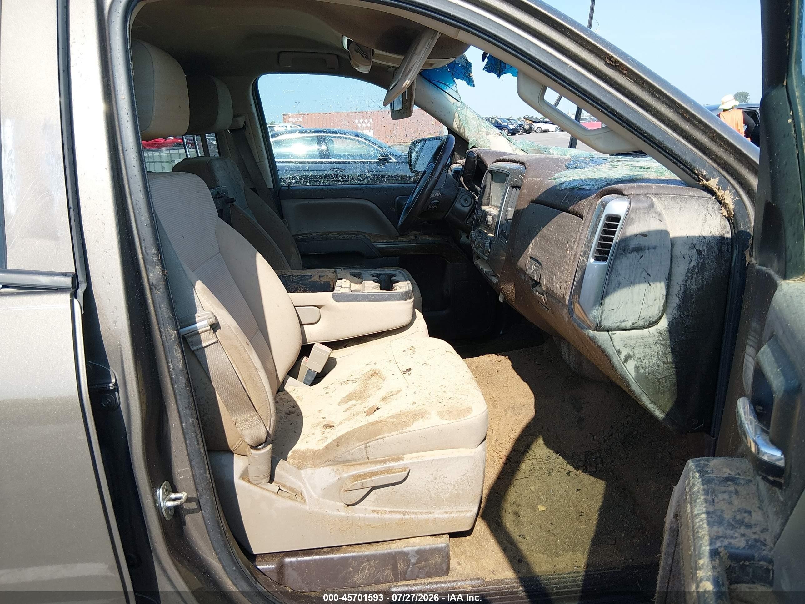 2015 Chevrolet Silverado 1500 Lt Brown vin: 1GCVKREC9FZ237453