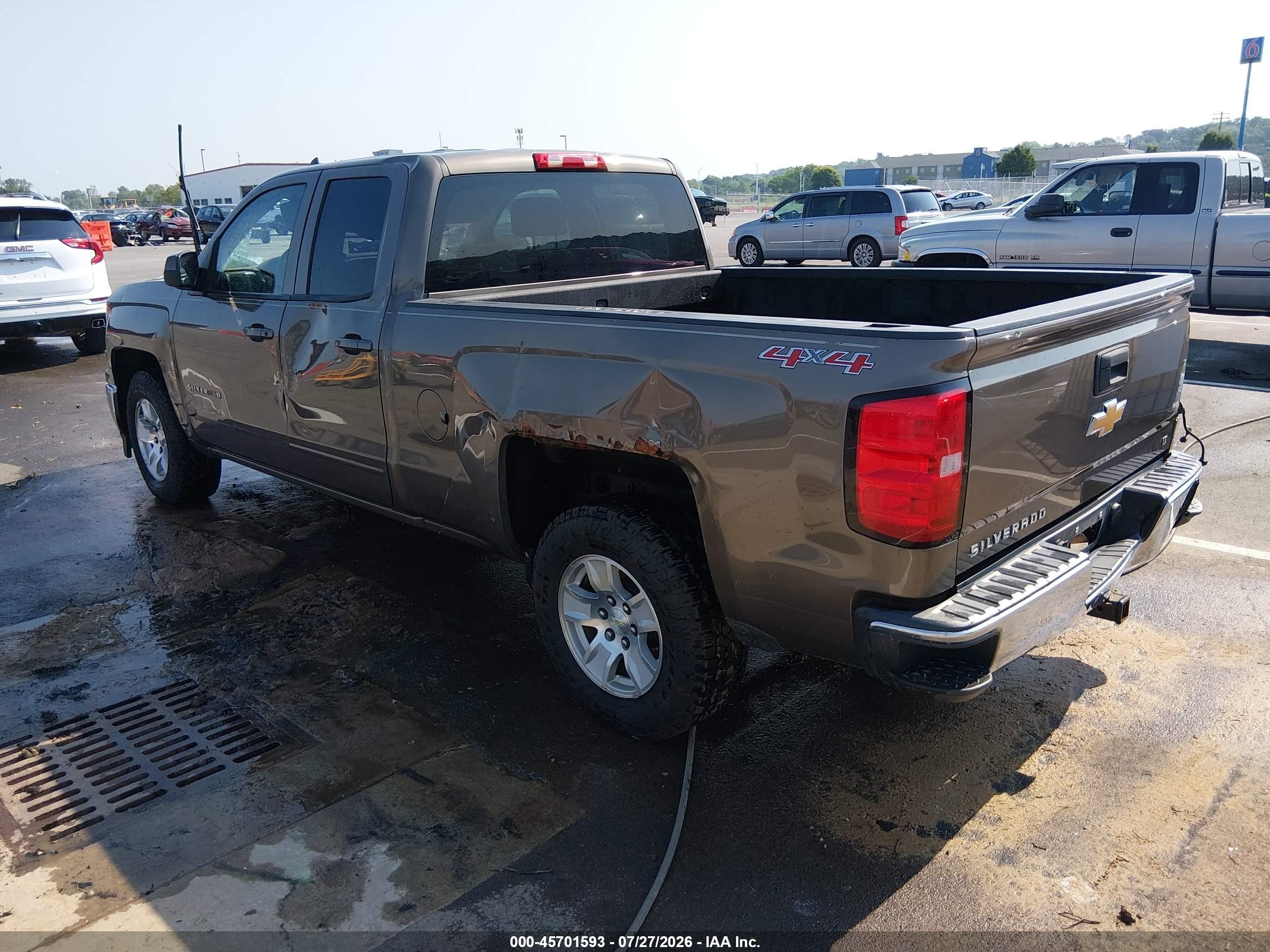 2015 Chevrolet Silverado 1500 Lt Brown vin: 1GCVKREC9FZ237453