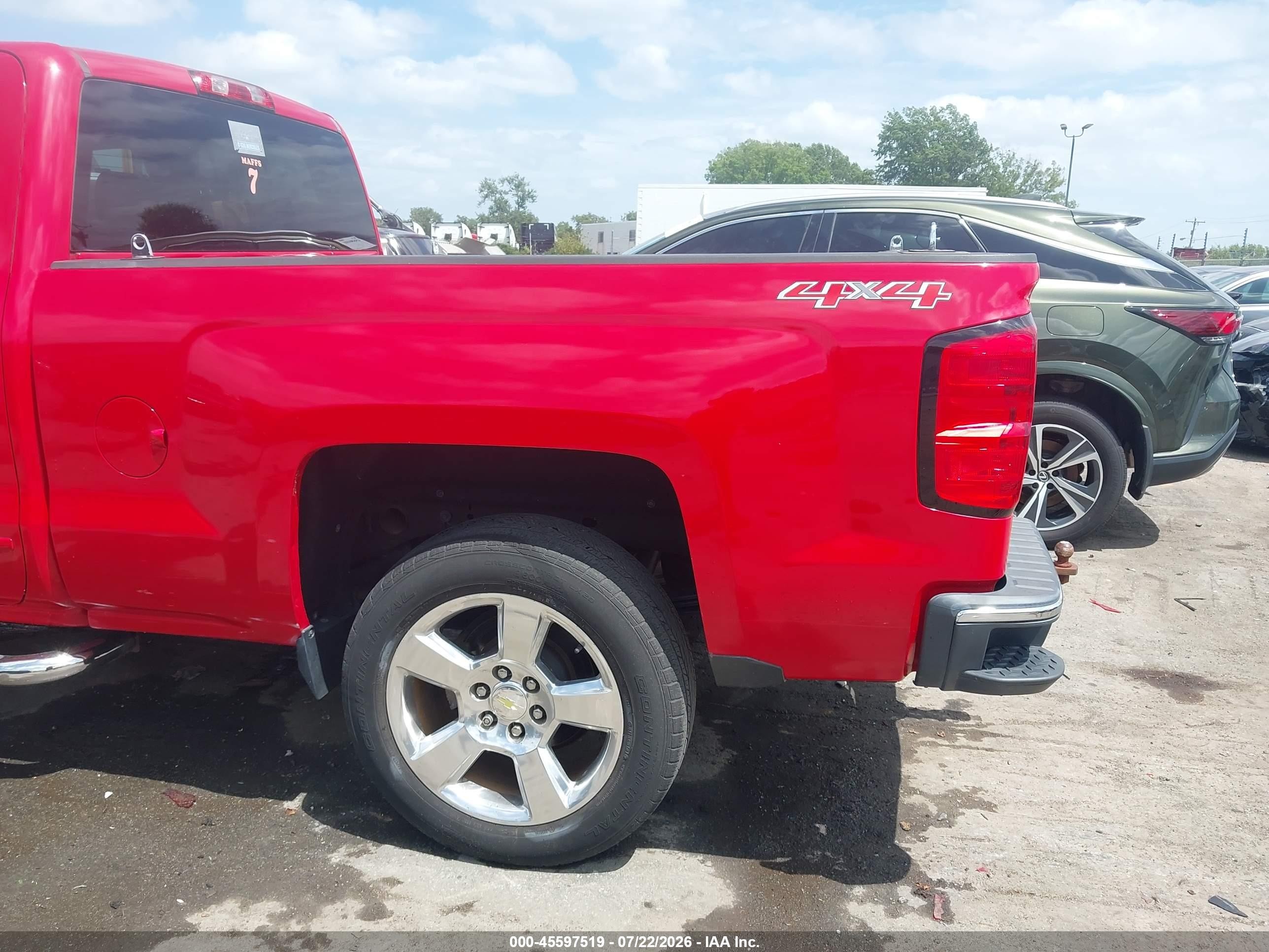 2015 Chevrolet Silverado 1500 Lt Red vin: 1GCVKREC9FZ242653
