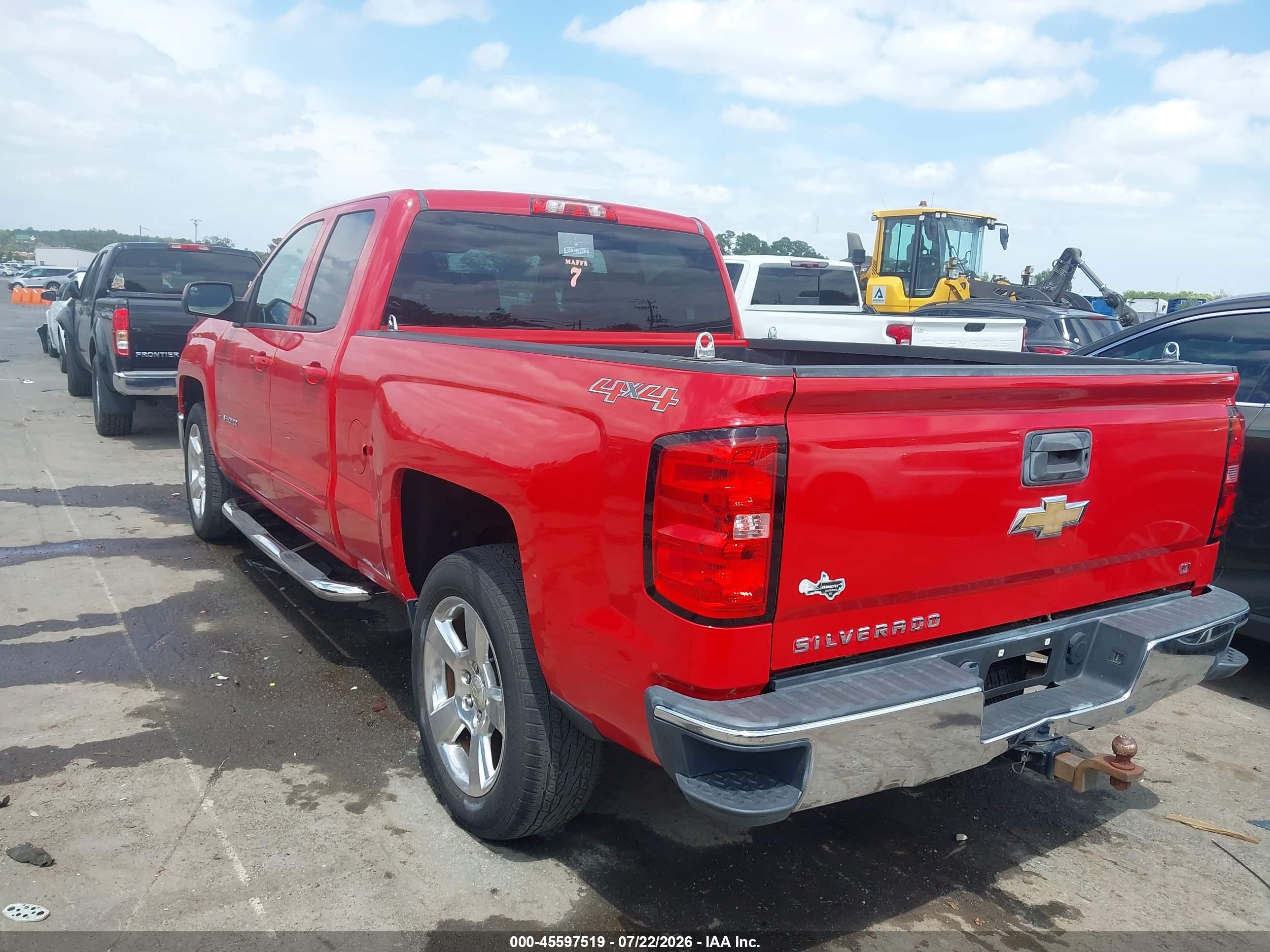 2015 Chevrolet Silverado 1500 Lt Red vin: 1GCVKREC9FZ242653
