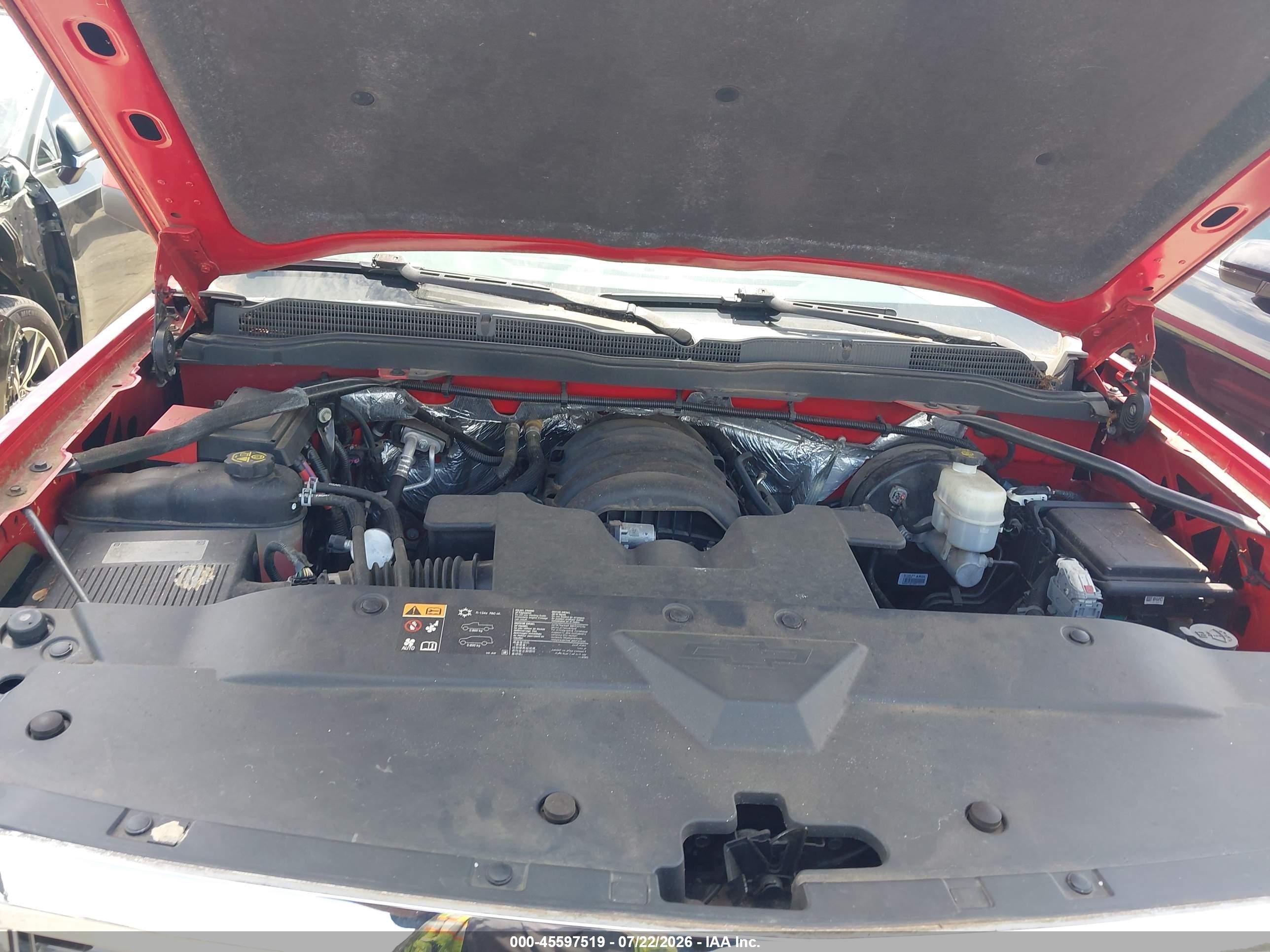 2015 Chevrolet Silverado 1500 Lt Red vin: 1GCVKREC9FZ242653