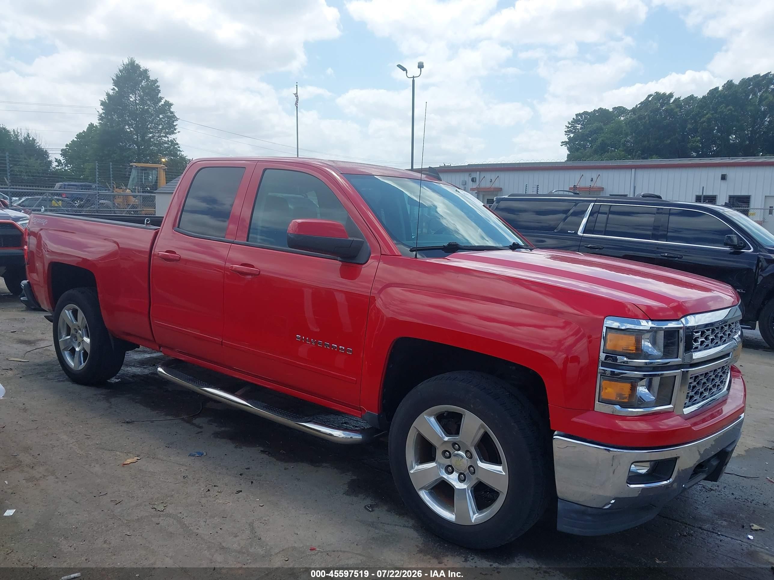 2015 Chevrolet Silverado 1500 Lt Red vin: 1GCVKREC9FZ242653