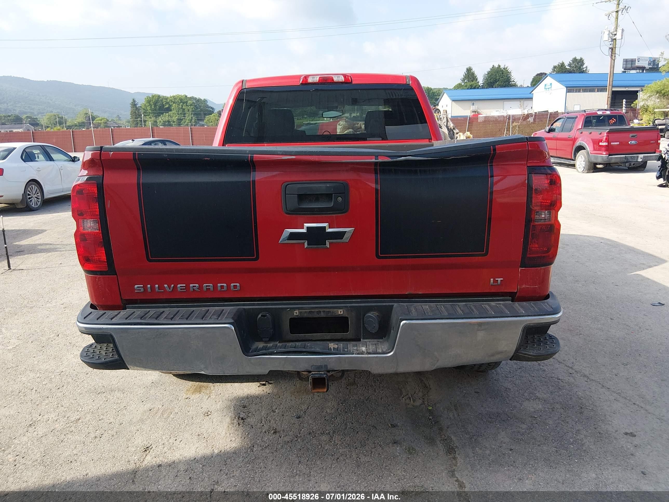 2015 Chevrolet Silverado 1500 Lt Красный vin: 1GCVKREC9FZ336094