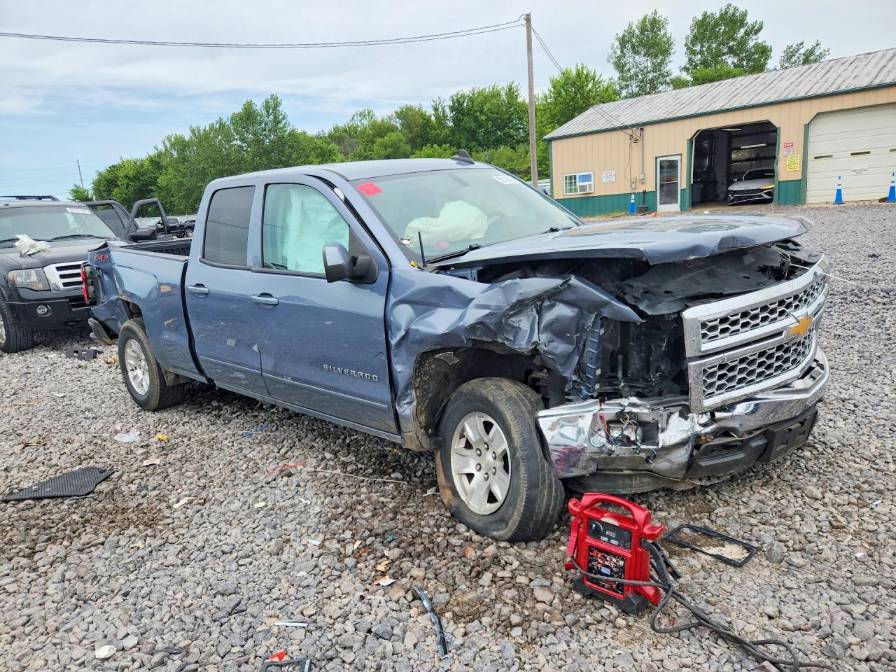 2015 Chevrolet Silverado K1500 Lt Blue vin: 1GCVKREC9FZ441184