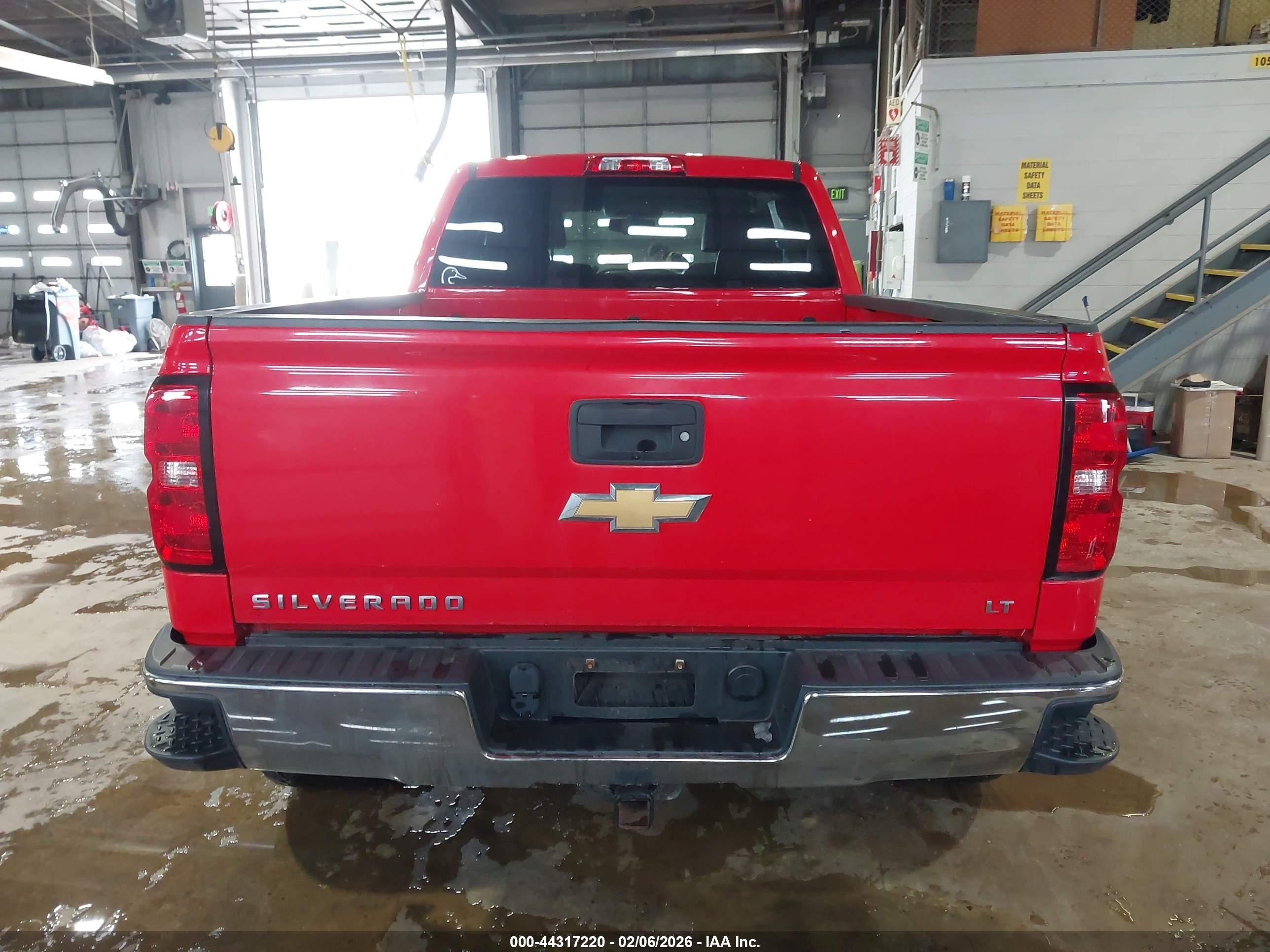 2016 Chevrolet Silverado 1500 1lt Red vin: 1GCVKREC9GZ234554