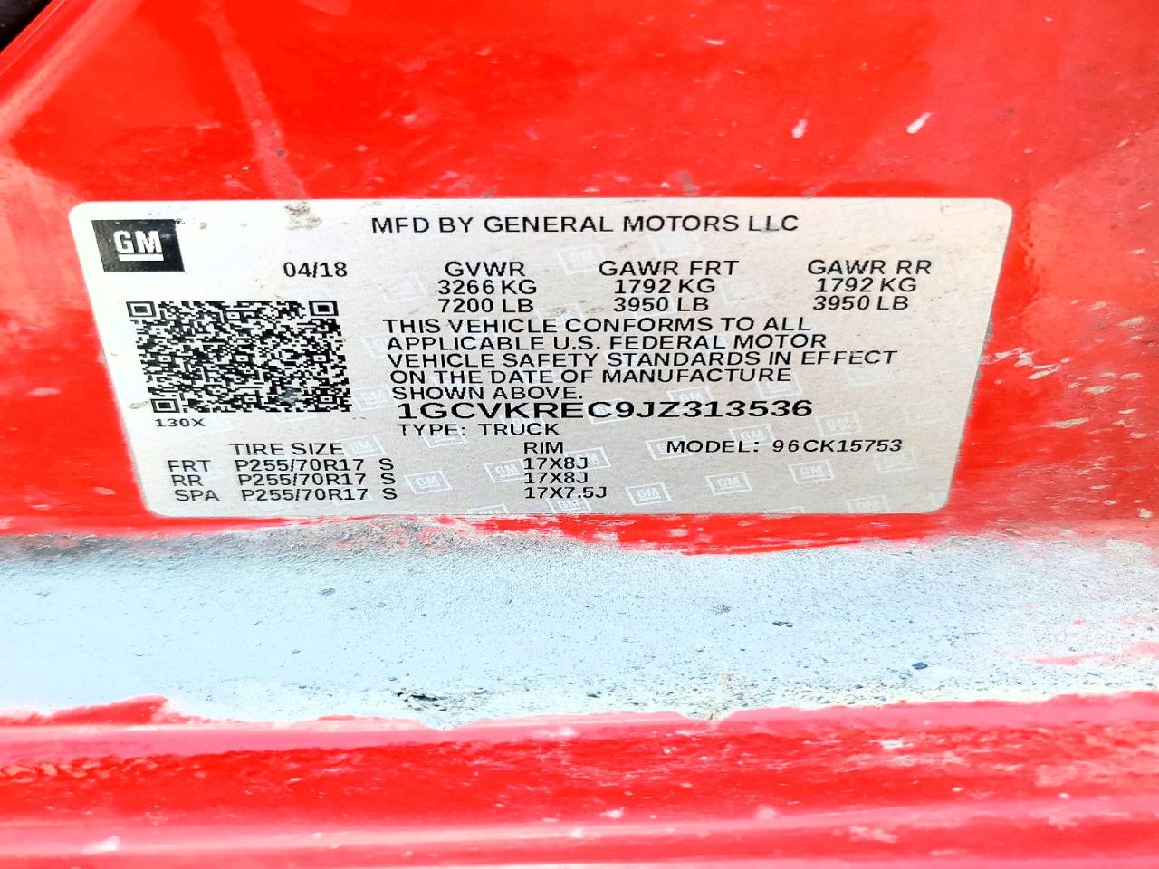 2018 Chevrolet Silverado K1500 Lt Red vin: 1GCVKREC9JZ313536