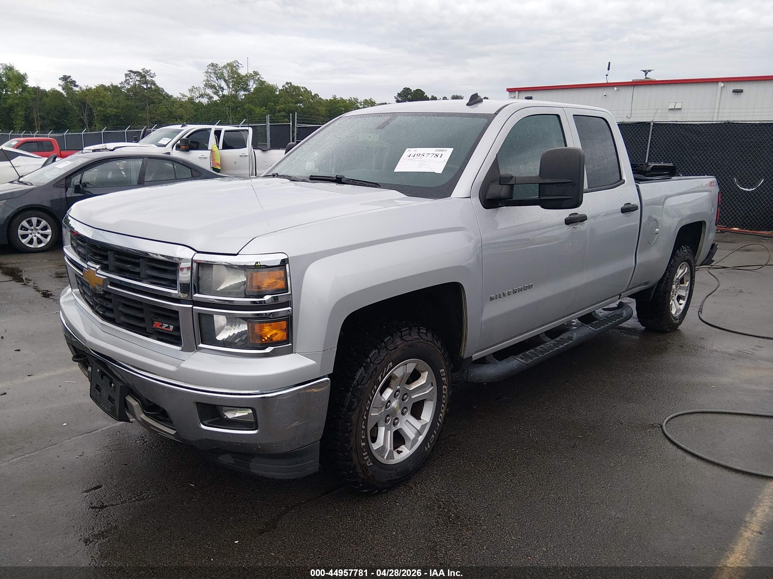 2014 Chevrolet Silverado 1500 2lt Silver vin: 1GCVKRECXEZ107325