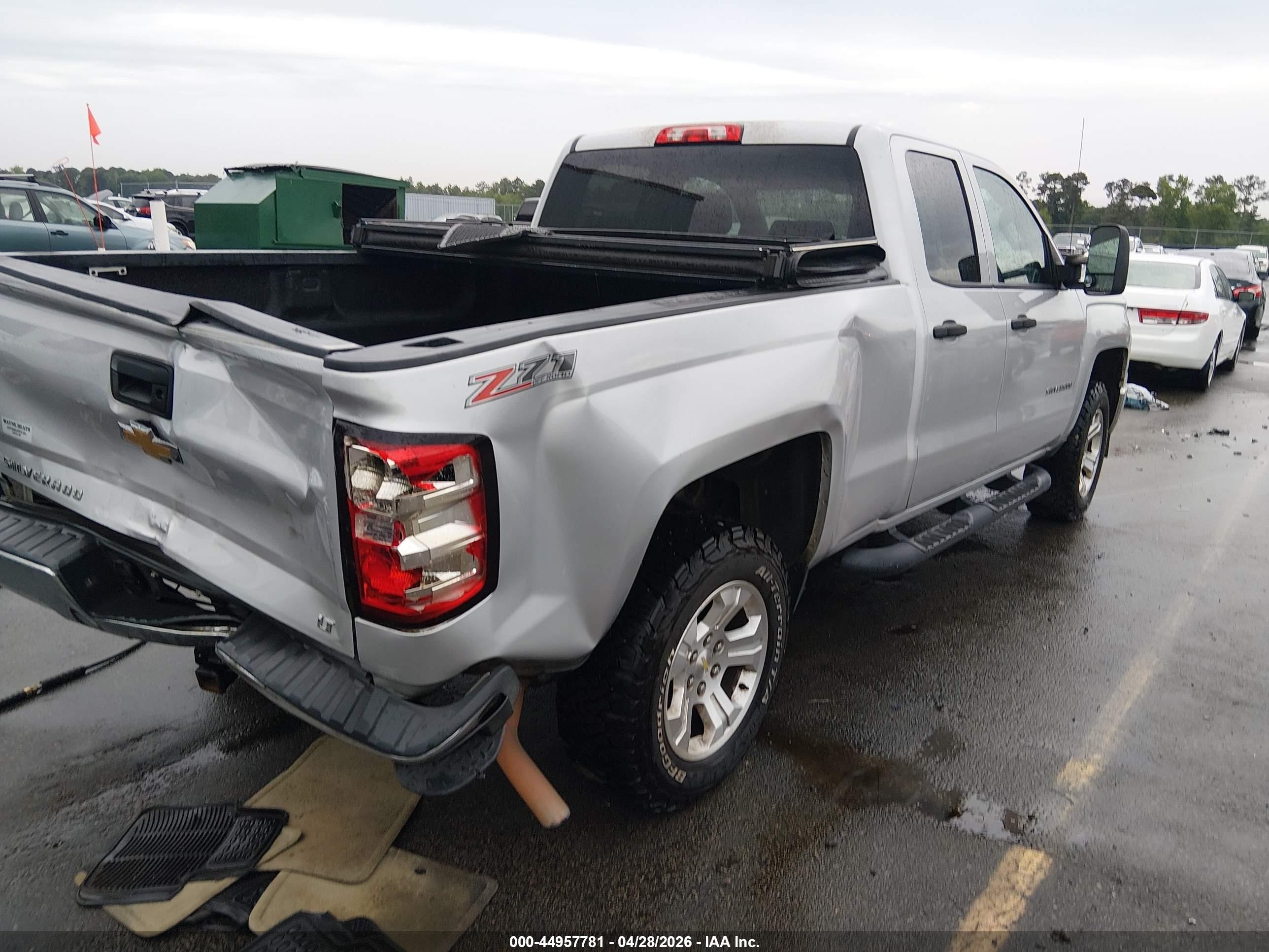 2014 Chevrolet Silverado 1500 2lt Silver vin: 1GCVKRECXEZ107325