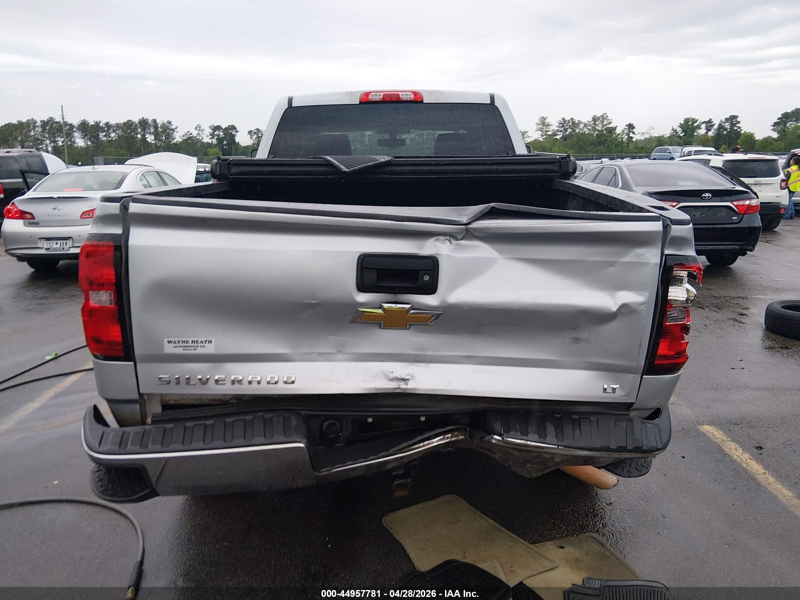 2014 Chevrolet Silverado 1500 2lt Silver vin: 1GCVKRECXEZ107325