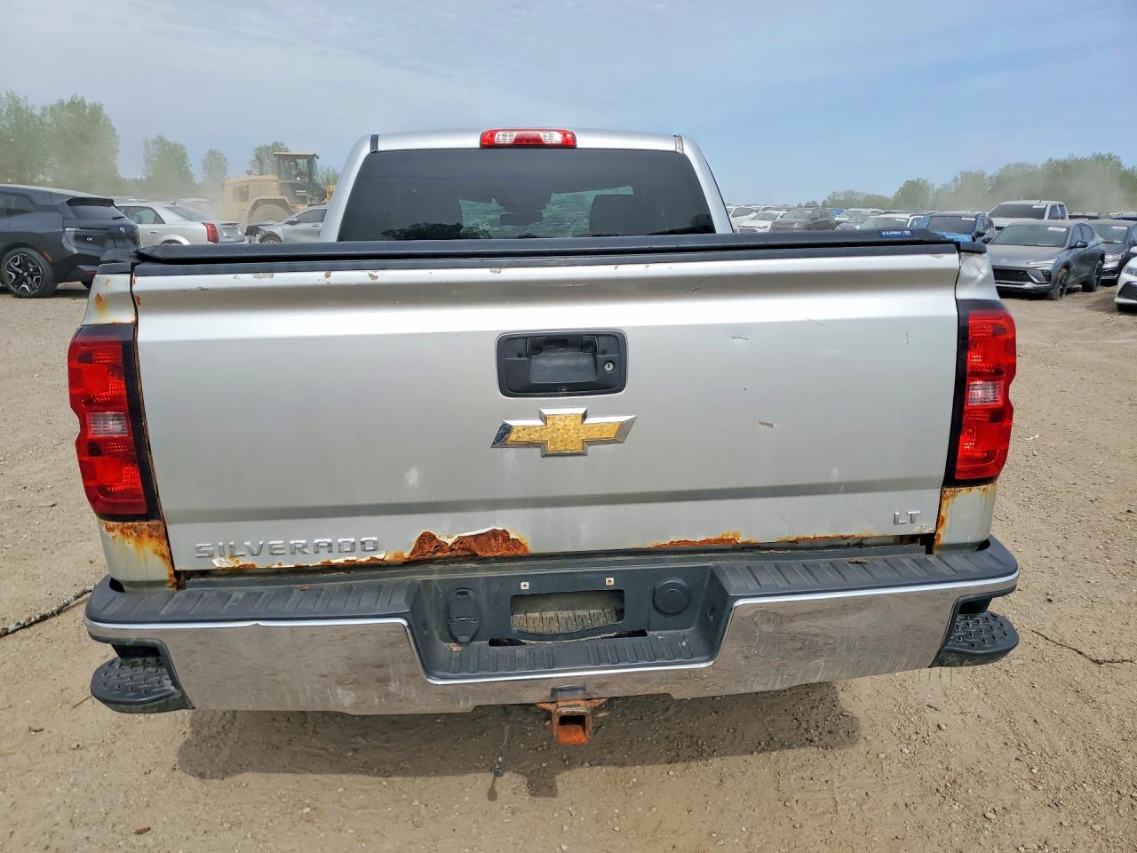 2014 Chevrolet Silverado K1500 Lt Silver vin: 1GCVKRECXEZ111195
