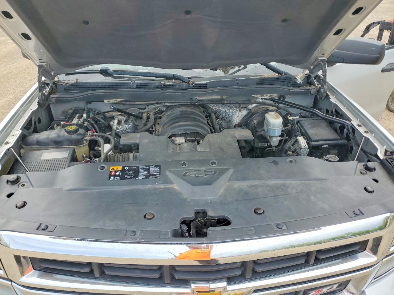 2014 Chevrolet Silverado K1500 Lt Silver vin: 1GCVKRECXEZ111195