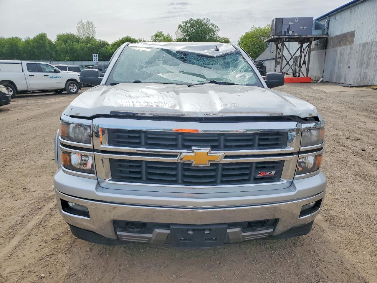 2014 Chevrolet Silverado K1500 Lt Silver vin: 1GCVKRECXEZ111195