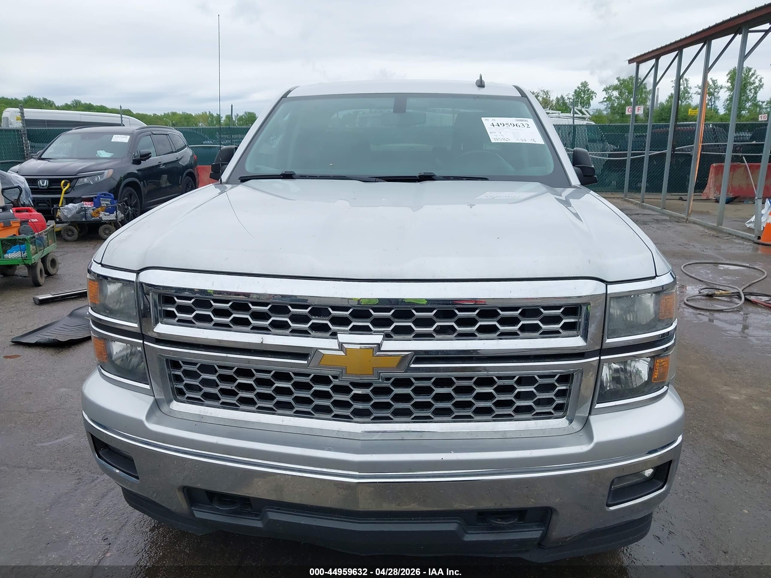 2014 Chevrolet Silverado 1500 1lt Silver vin: 1GCVKRECXEZ169999