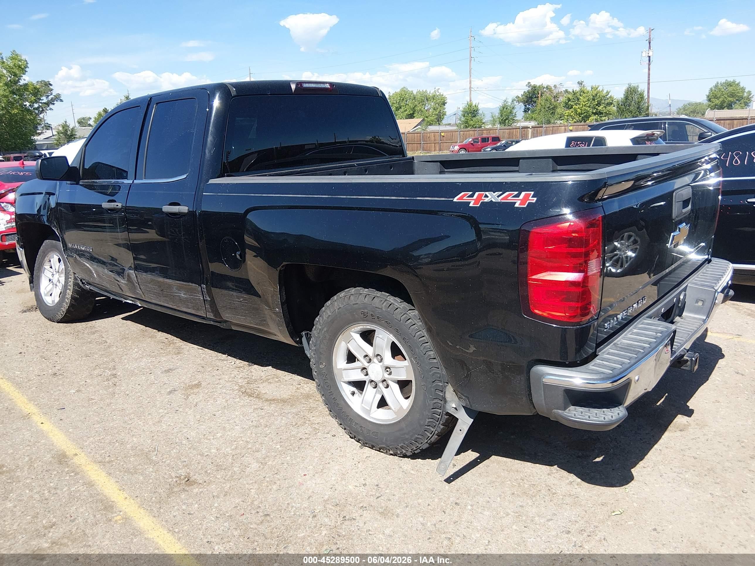 2014 Chevrolet Silverado 1500 Lt Black vin: 1GCVKRECXEZ244653