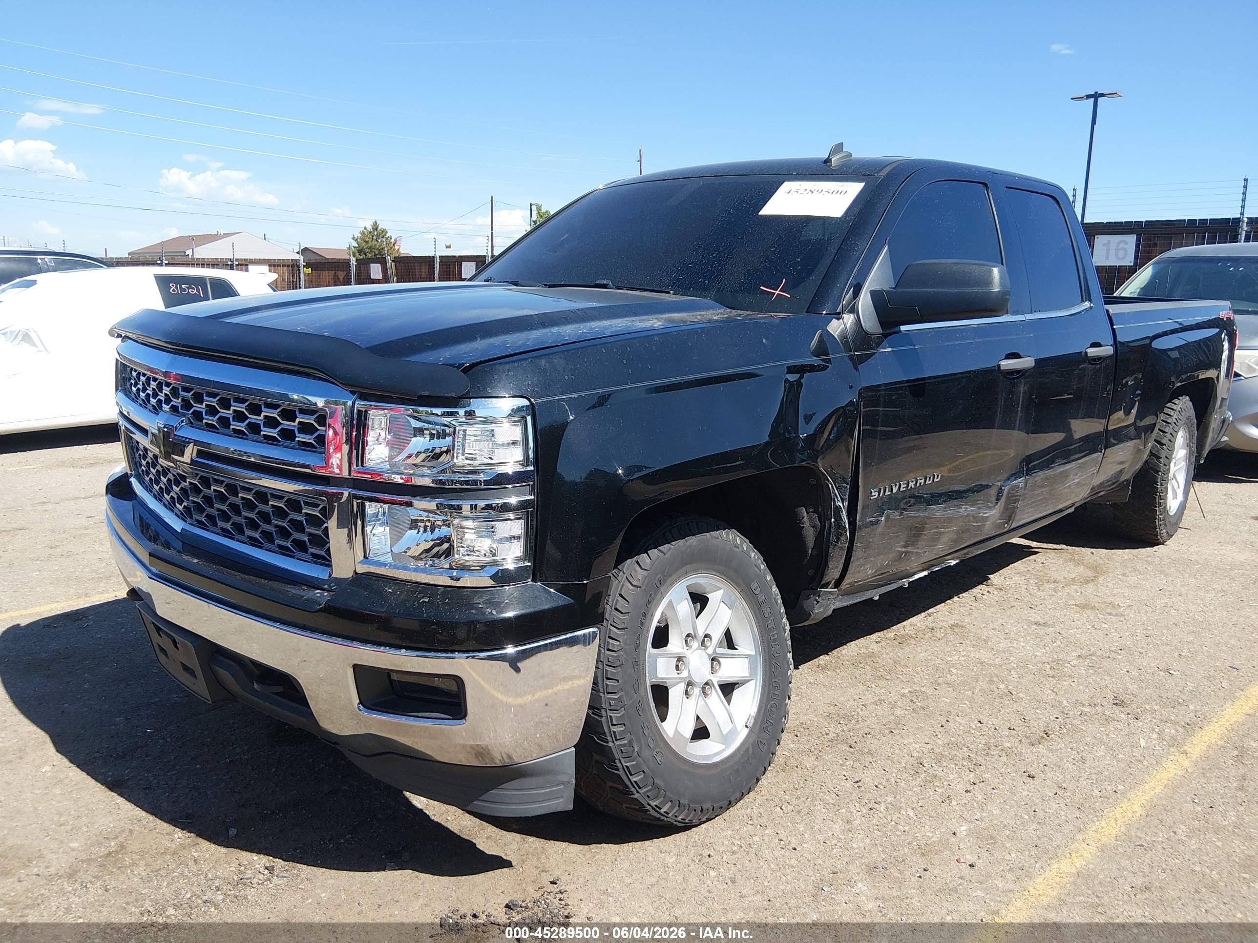 2014 Chevrolet Silverado 1500 Lt Black vin: 1GCVKRECXEZ244653