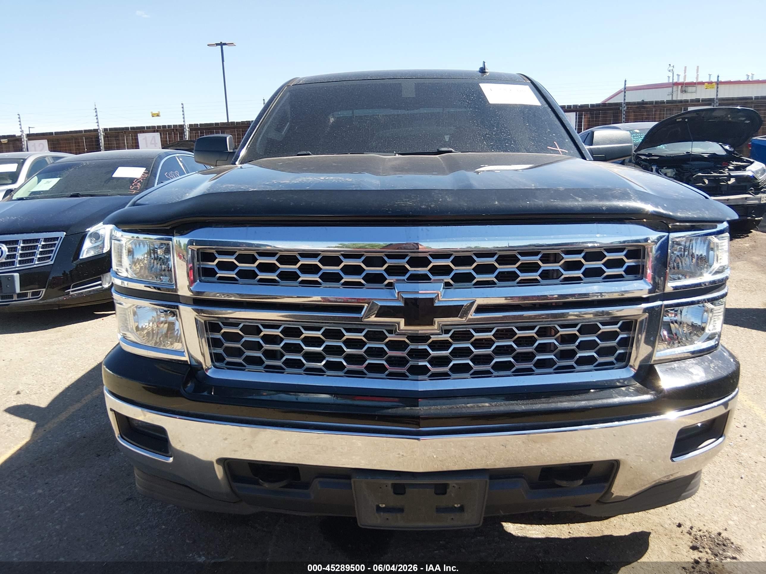 2014 Chevrolet Silverado 1500 Lt Black vin: 1GCVKRECXEZ244653