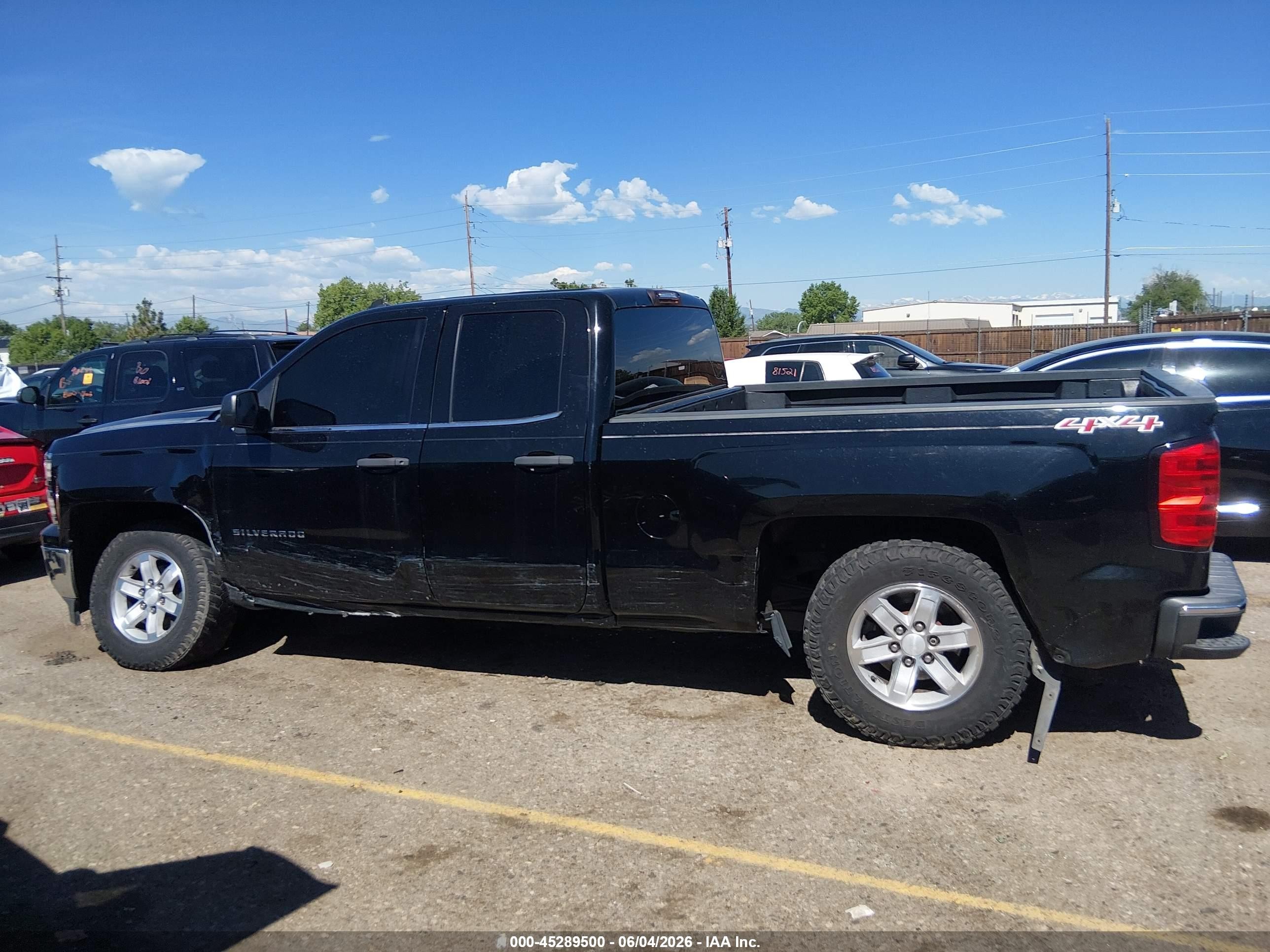 2014 Chevrolet Silverado 1500 Lt Black vin: 1GCVKRECXEZ244653