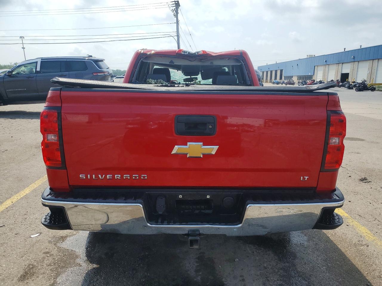 2014 Chevrolet Silverado K1500 Lt Red vin: 1GCVKRECXEZ345577