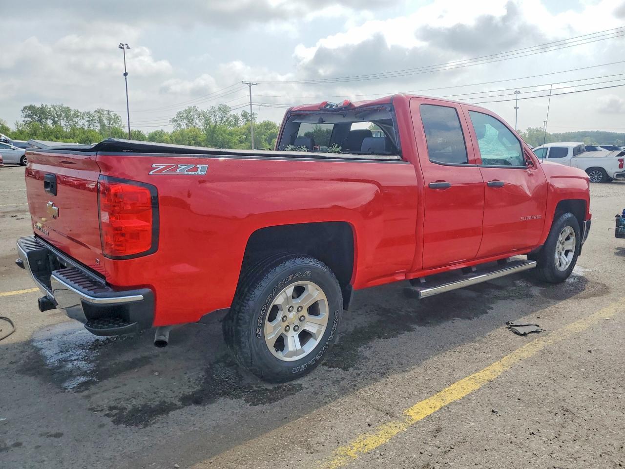 2014 Chevrolet Silverado K1500 Lt Red vin: 1GCVKRECXEZ345577