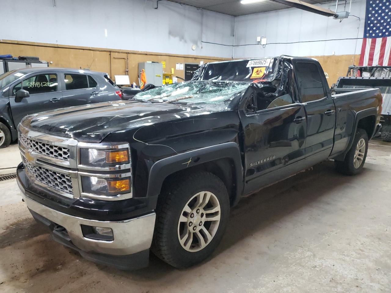 2015 Chevrolet Silverado K1500 Lt Black vin: 1GCVKRECXFZ153464
