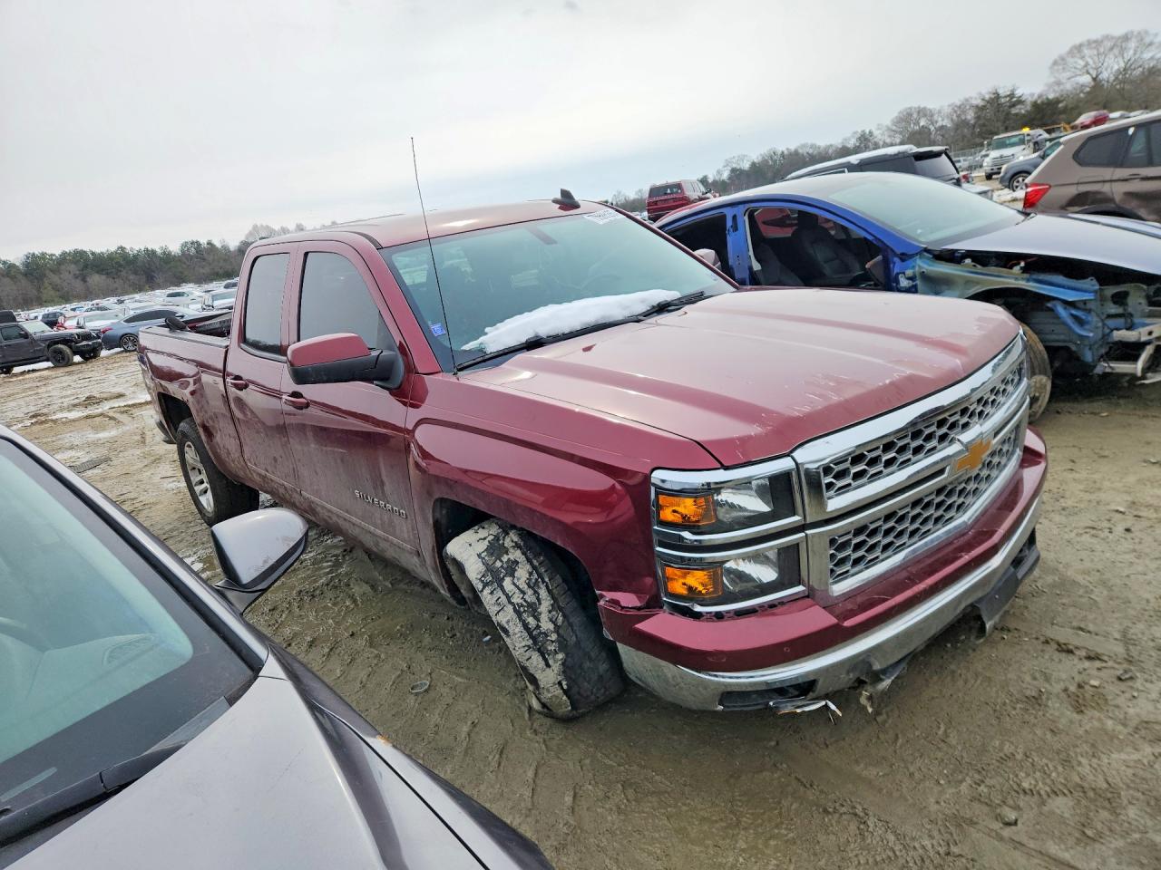 2015 Chevrolet Silverado K1500 Lt Red vin: 1GCVKRECXFZ178381