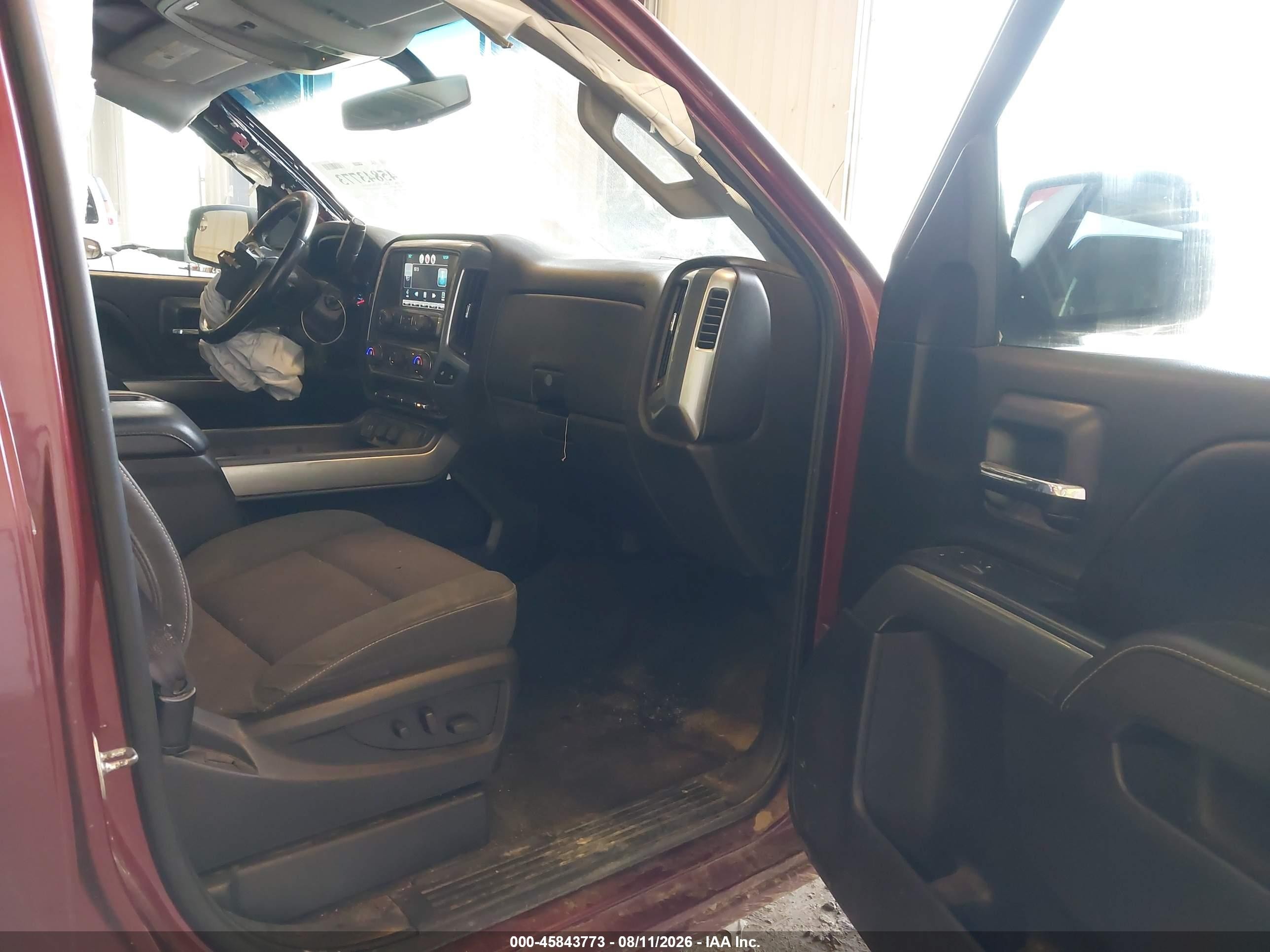 2015 Chevrolet Silverado 1500 Lt Burgundy vin: 1GCVKRECXFZ238384