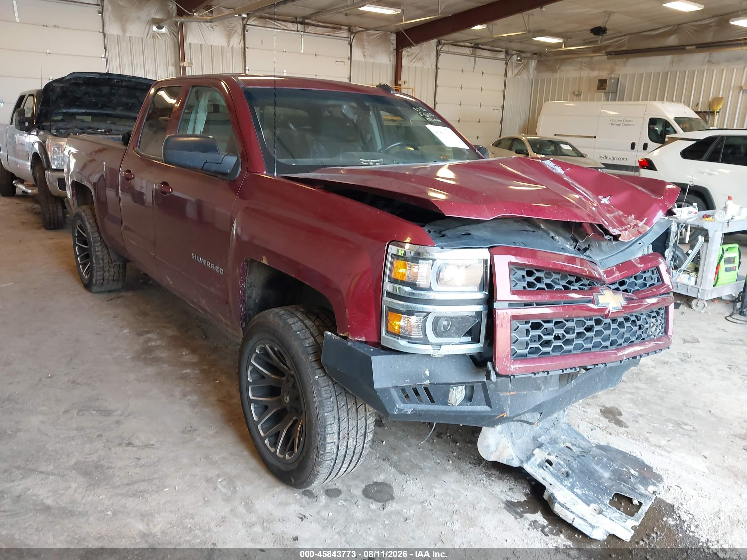 2015 Chevrolet Silverado 1500 Lt Burgundy vin: 1GCVKRECXFZ238384