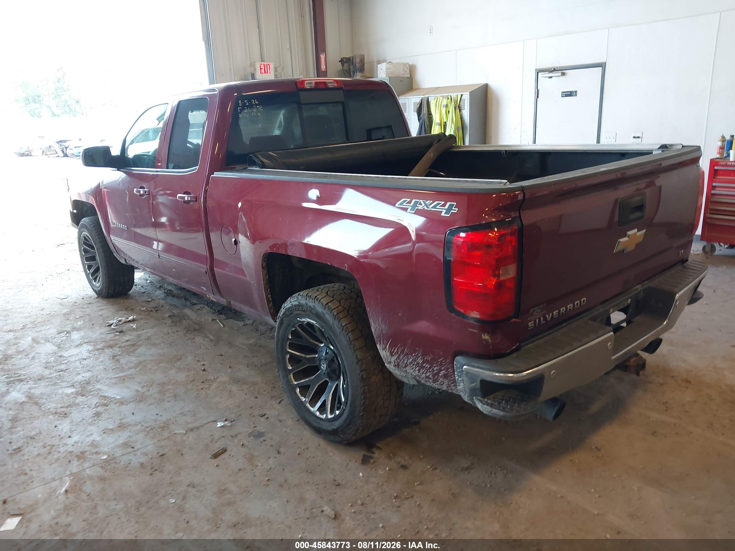 2015 Chevrolet Silverado 1500 Lt Burgundy vin: 1GCVKRECXFZ238384