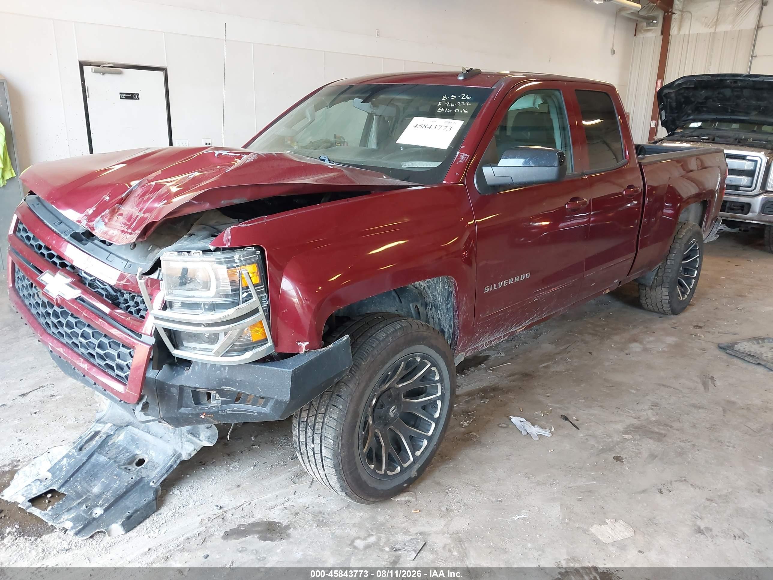 2015 Chevrolet Silverado 1500 Lt Burgundy vin: 1GCVKRECXFZ238384