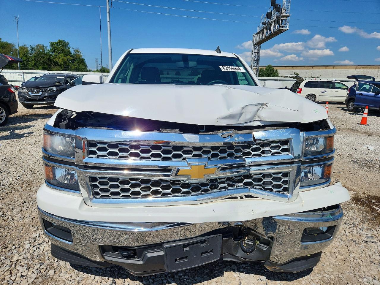 2015 Chevrolet Silverado K1500 Lt Белый vin: 1GCVKRECXFZ344348