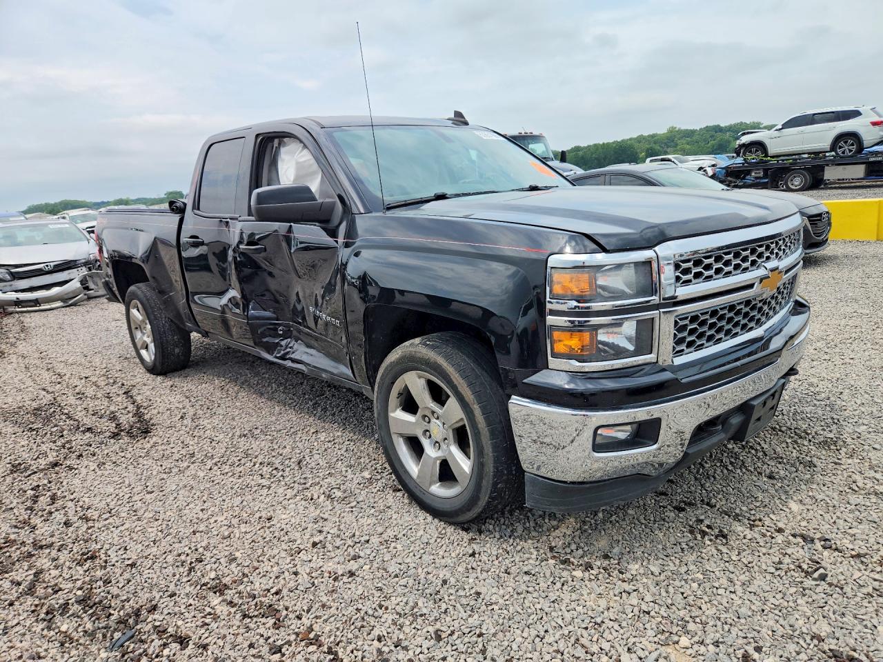 2015 Chevrolet Silverado K1500 Lt Black vin: 1GCVKRECXFZ351400