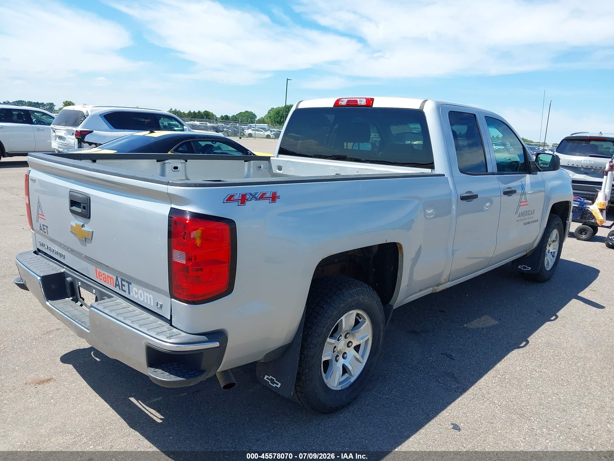 2014 Chevrolet Silverado 1500 Lt Silver vin: 1GCVKREH0EZ210880