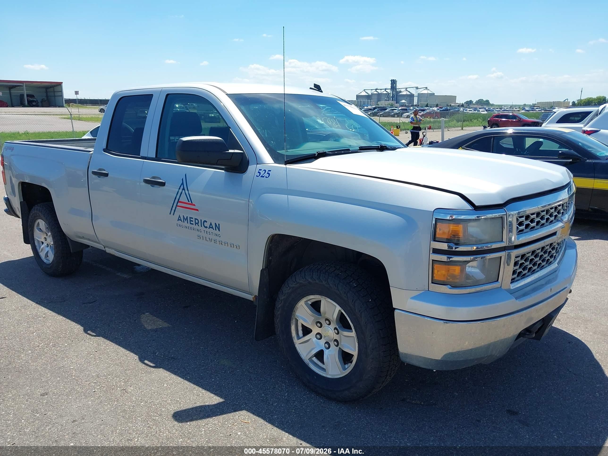 2014 Chevrolet Silverado 1500 Lt Серебряный vin: 1GCVKREH0EZ210880