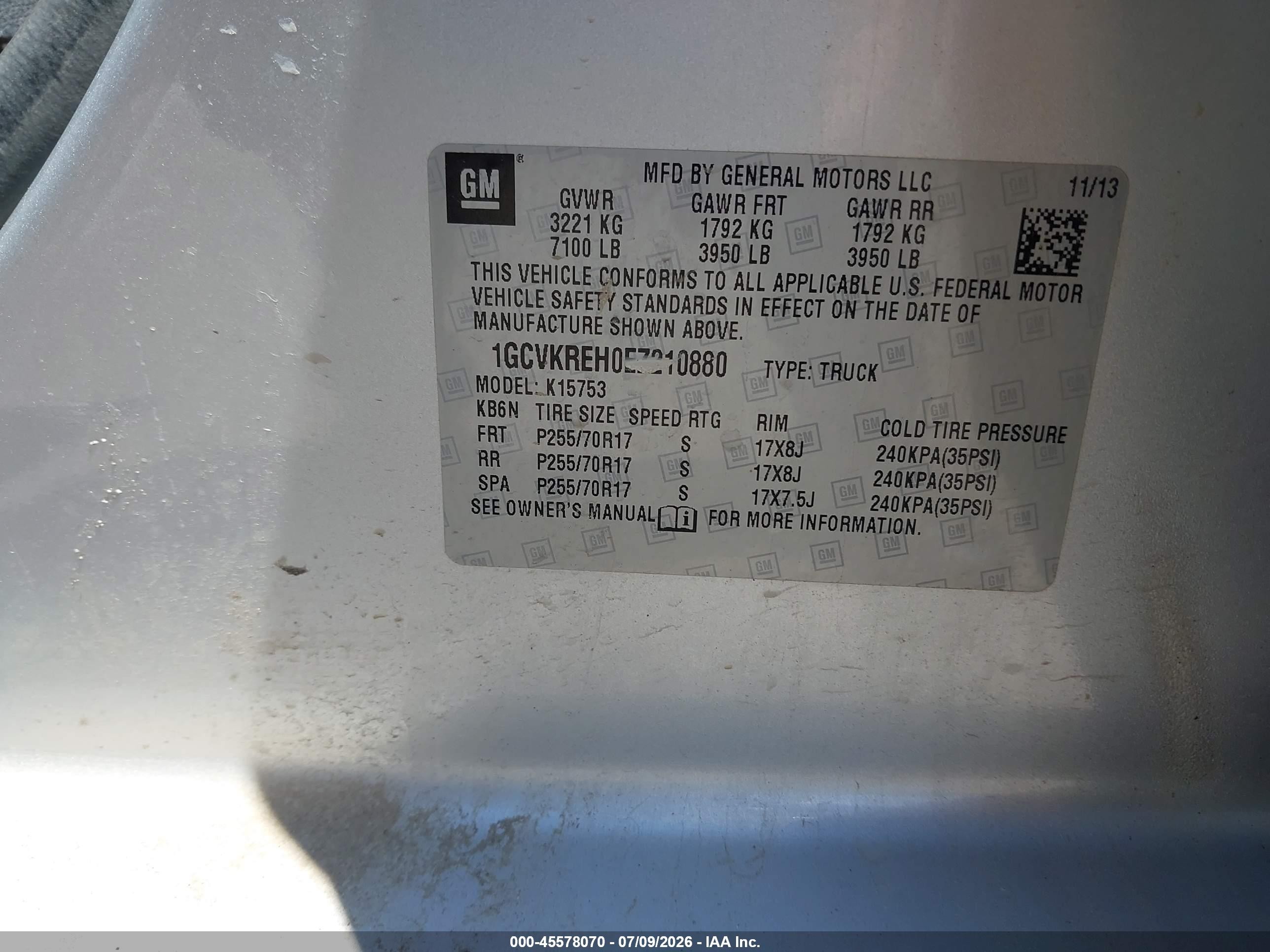 2014 Chevrolet Silverado 1500 Lt Silver vin: 1GCVKREH0EZ210880