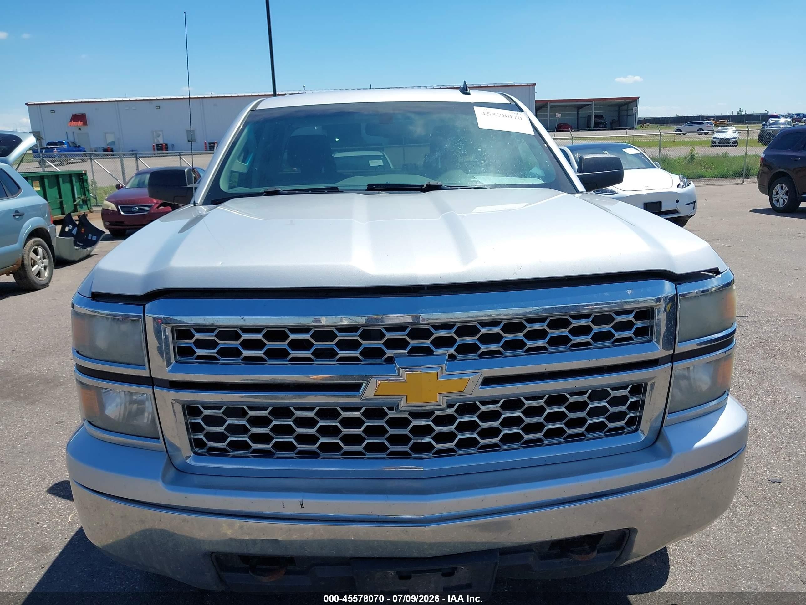 2014 Chevrolet Silverado 1500 Lt Silver vin: 1GCVKREH0EZ210880