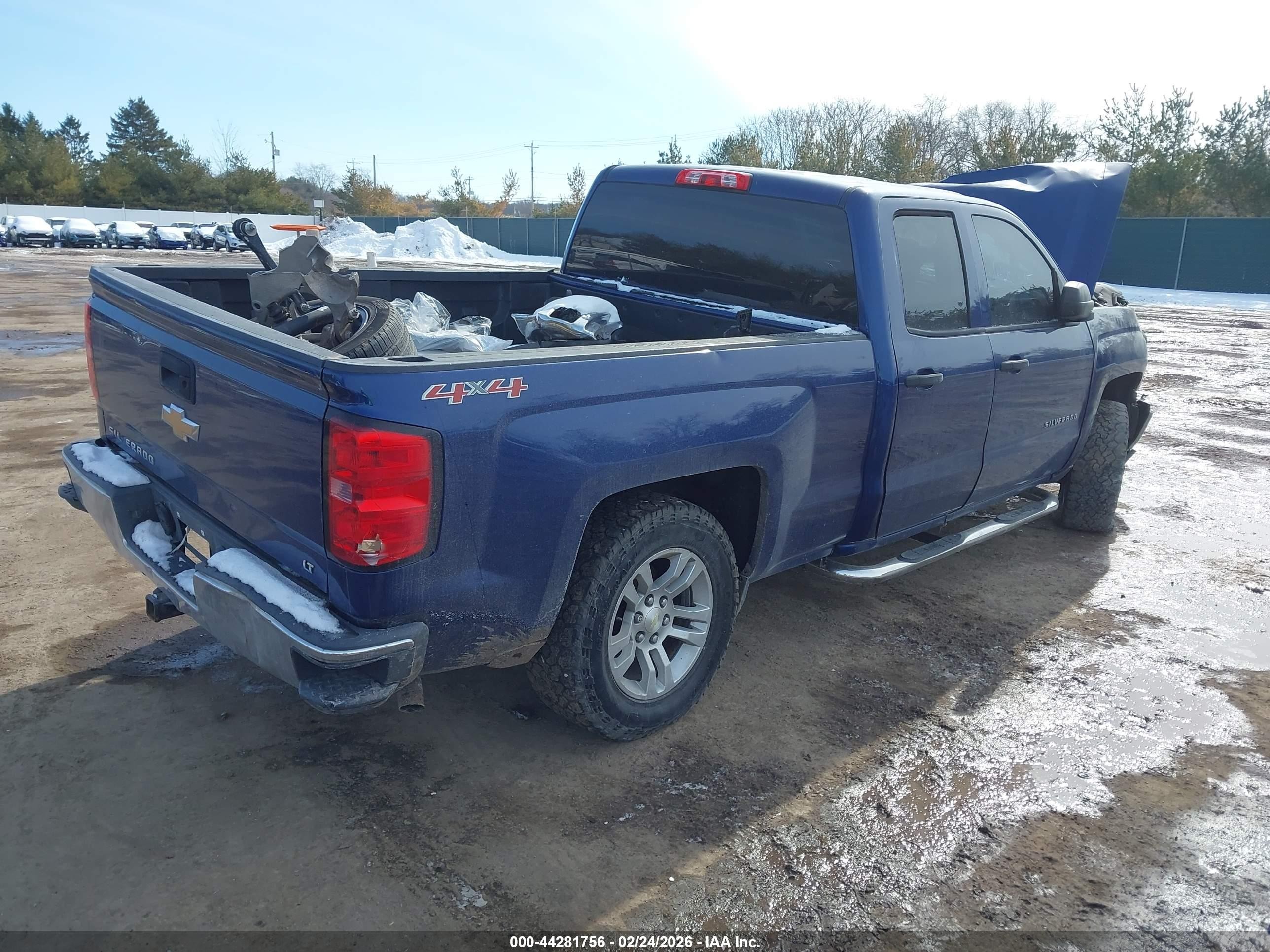 2014 Chevrolet Silverado 1500 1lt Blue vin: 1GCVKREH0EZ252594