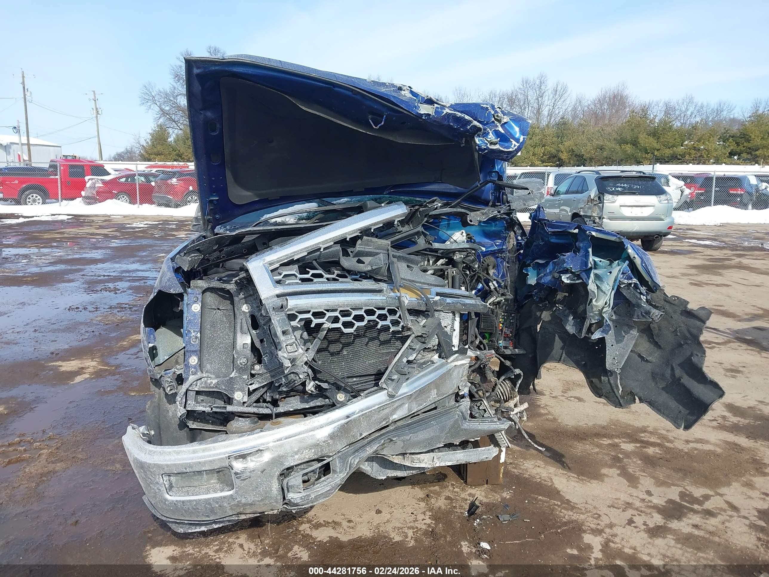 2014 Chevrolet Silverado 1500 1lt Blue vin: 1GCVKREH0EZ252594