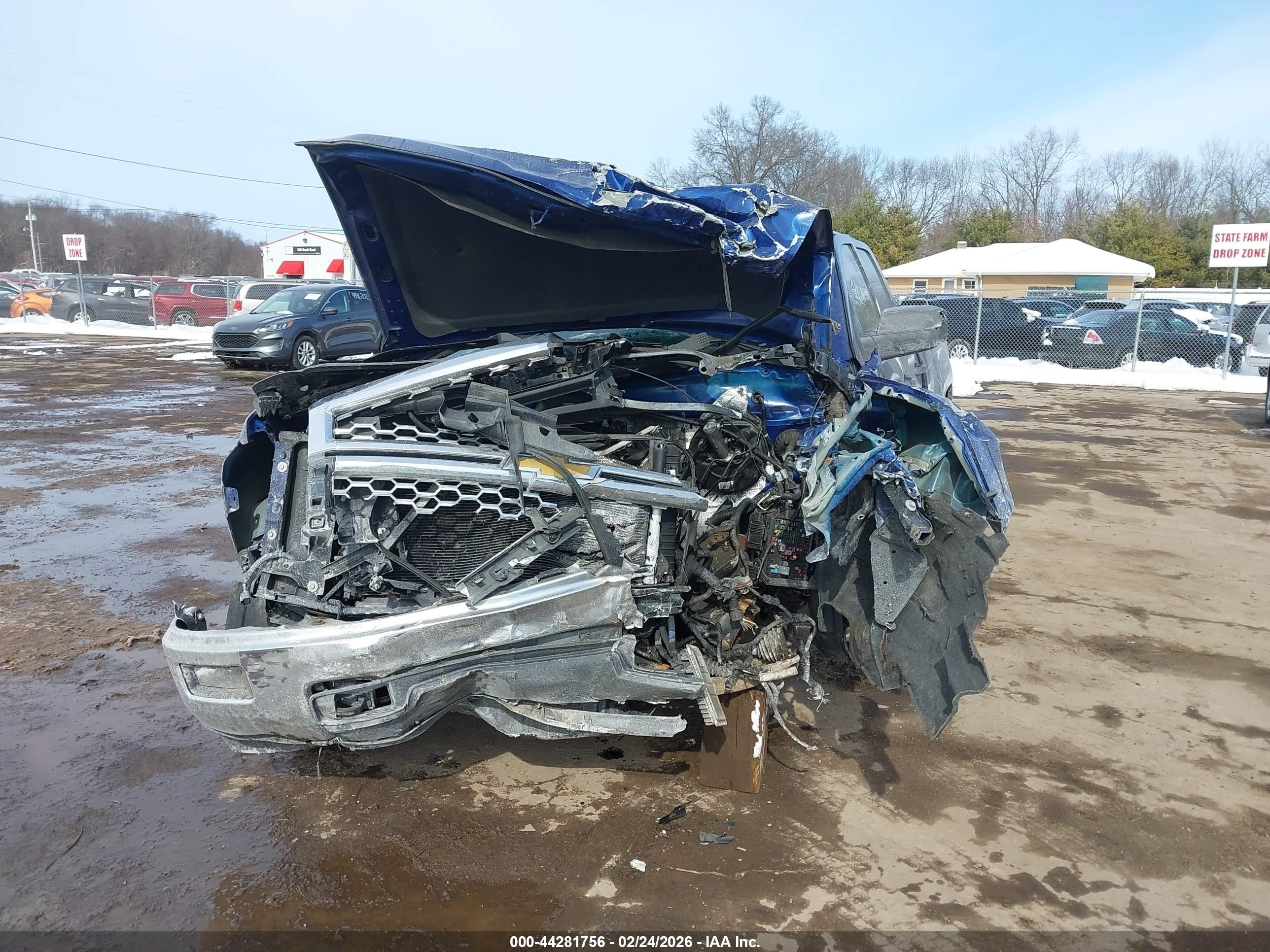 2014 Chevrolet Silverado 1500 1lt Blue vin: 1GCVKREH0EZ252594