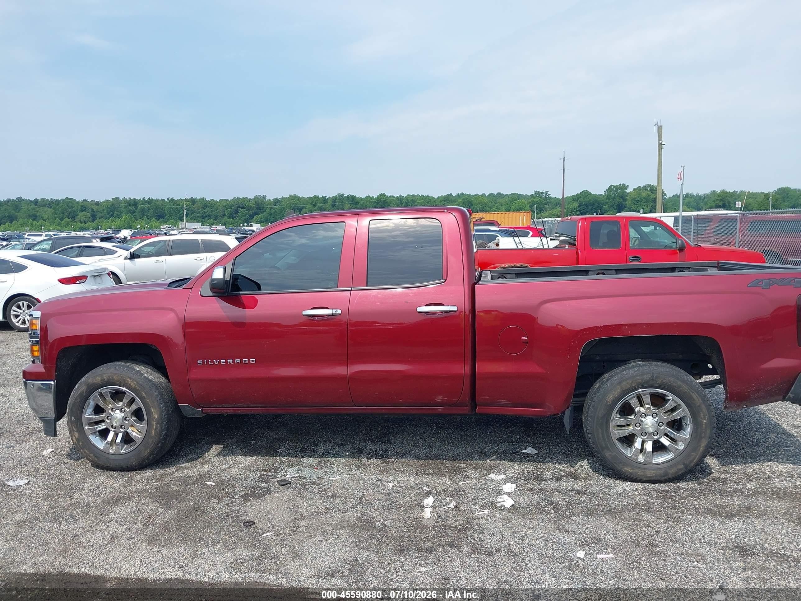 2014 Chevrolet Silverado 1500 Lt Красный vin: 1GCVKREH0EZ409119