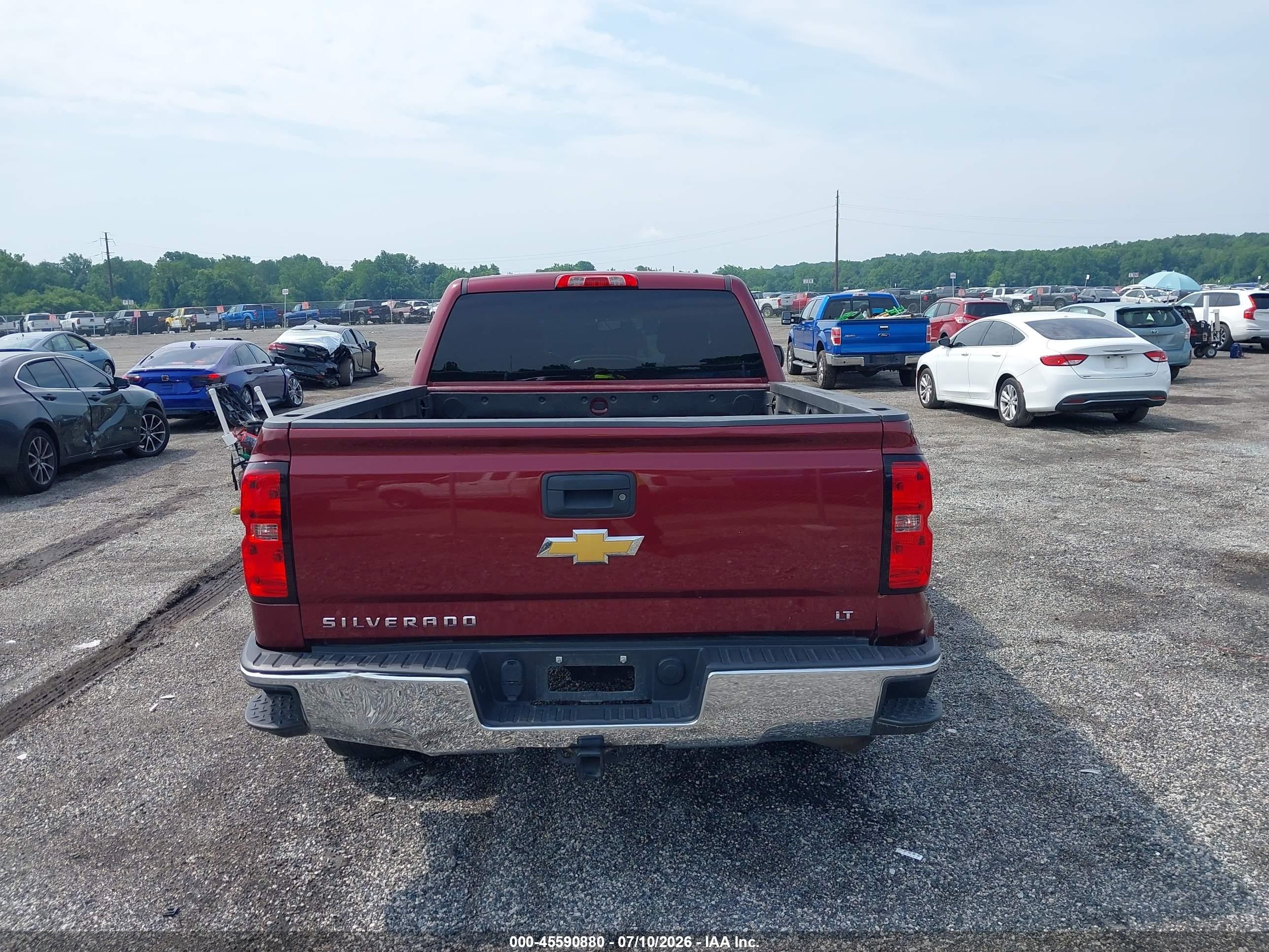 2014 Chevrolet Silverado 1500 Lt Красный vin: 1GCVKREH0EZ409119