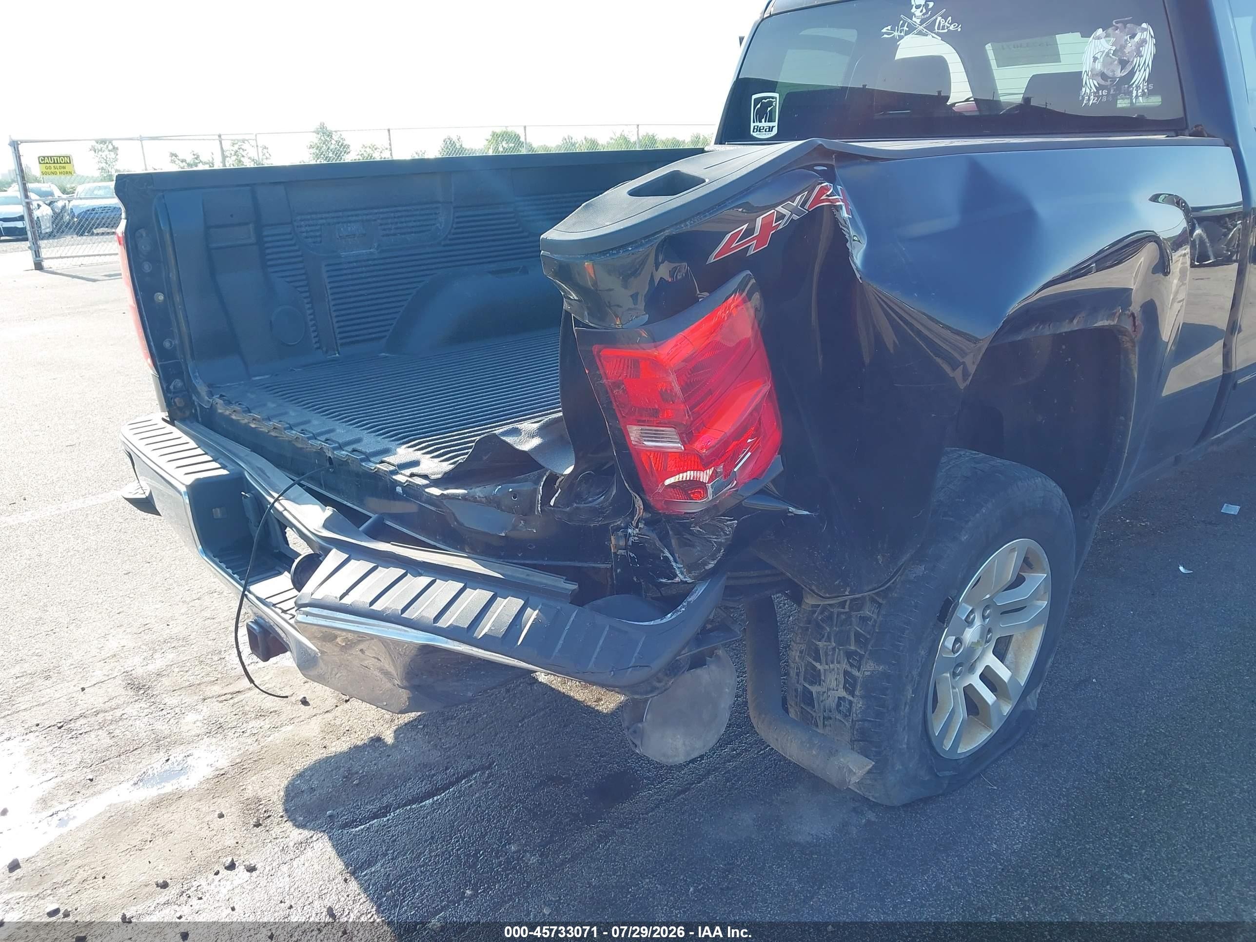 2015 Chevrolet Silverado 1500 Lt Black vin: 1GCVKREH0FZ225672