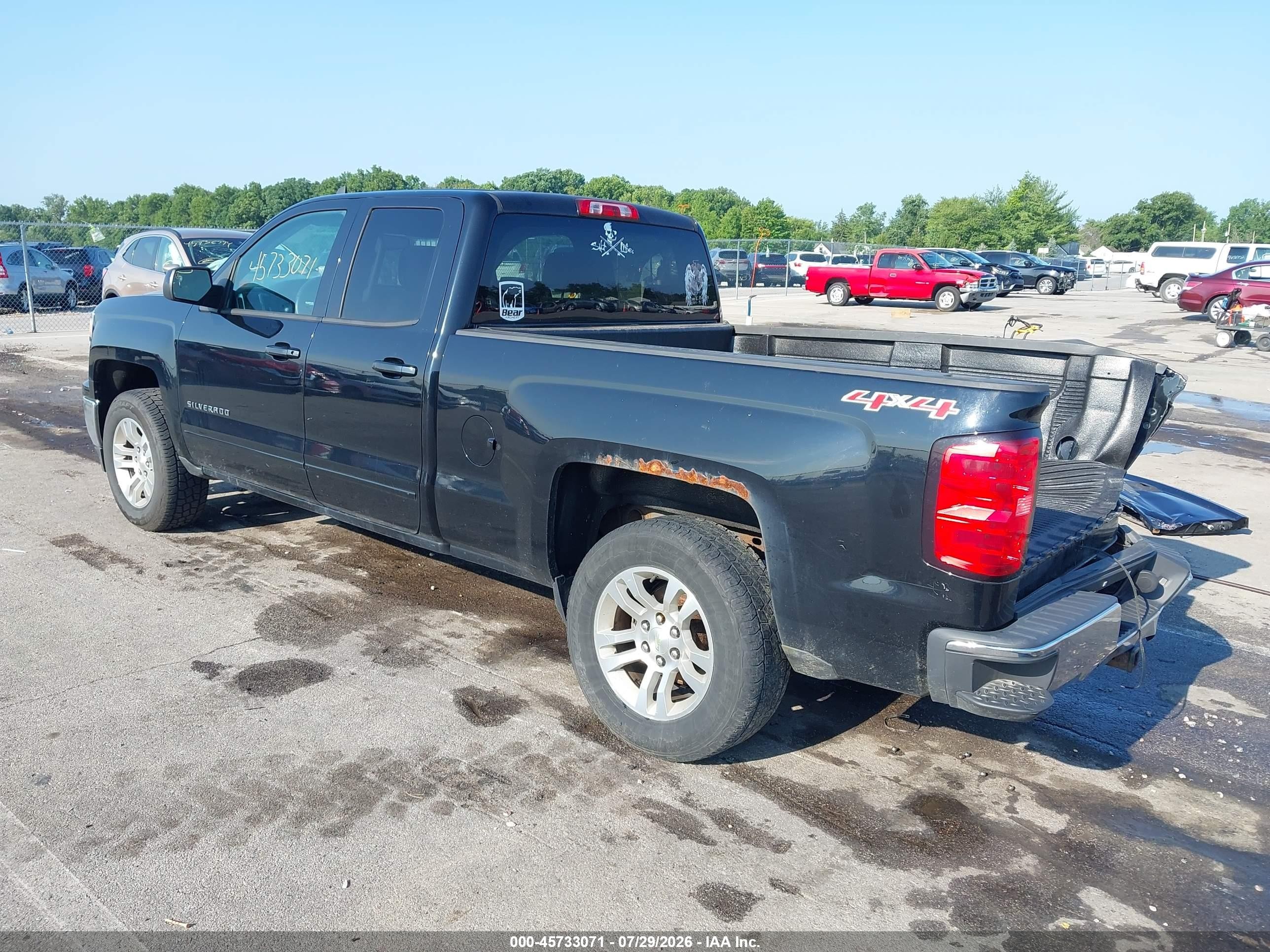 2015 Chevrolet Silverado 1500 Lt Black vin: 1GCVKREH0FZ225672
