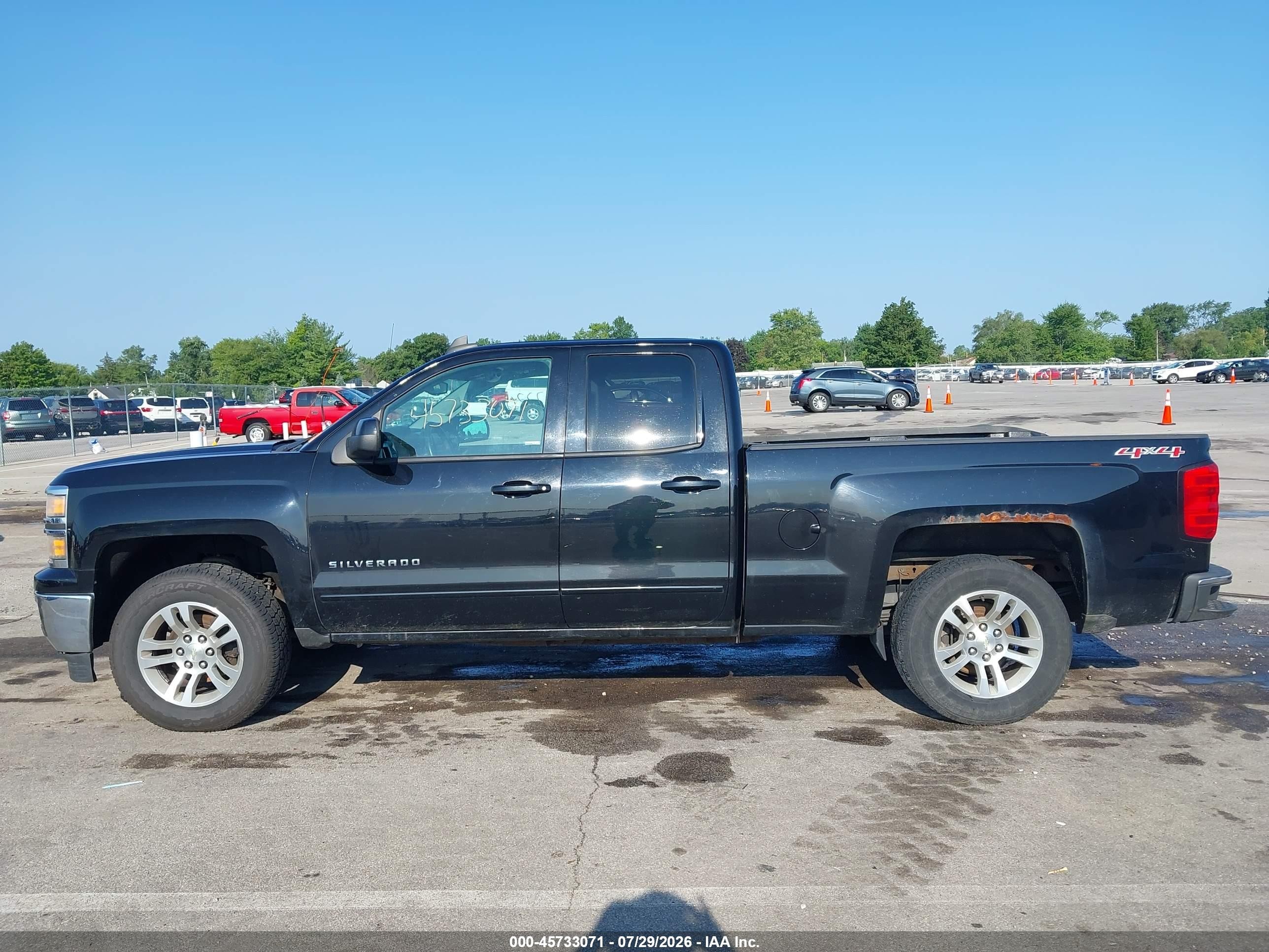 2015 Chevrolet Silverado 1500 Lt Black vin: 1GCVKREH0FZ225672