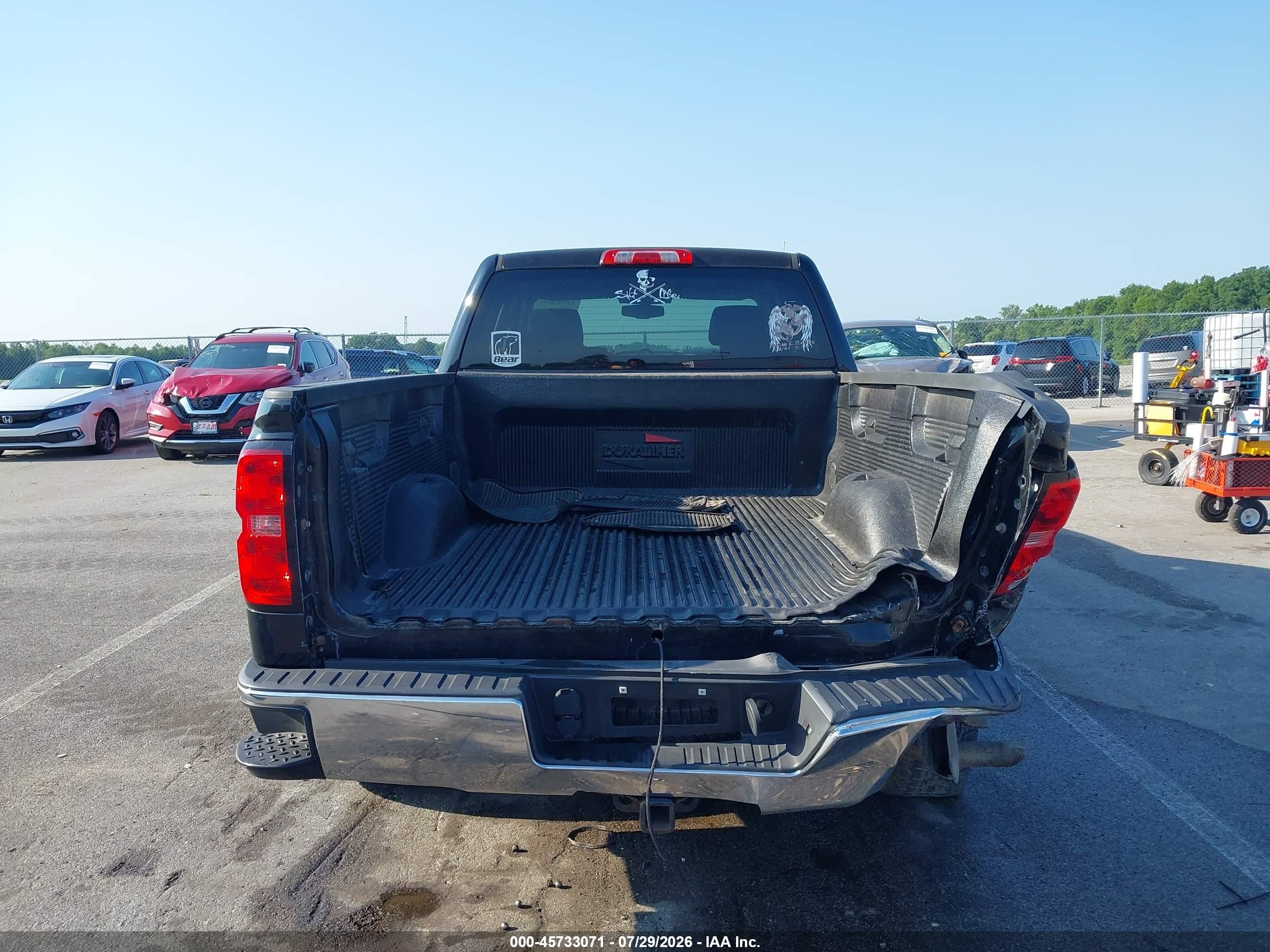 2015 Chevrolet Silverado 1500 Lt Black vin: 1GCVKREH0FZ225672