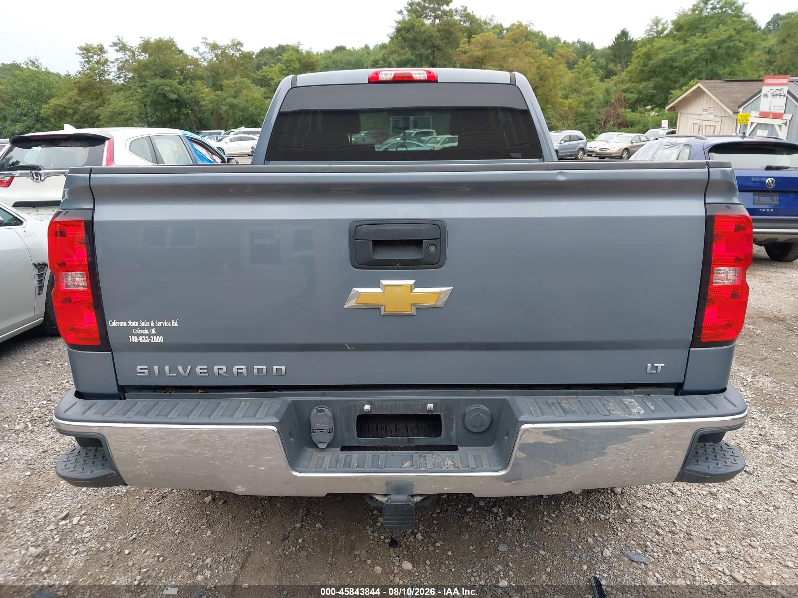 2015 Chevrolet Silverado 1500 Lt Teal vin: 1GCVKREH0FZ267355