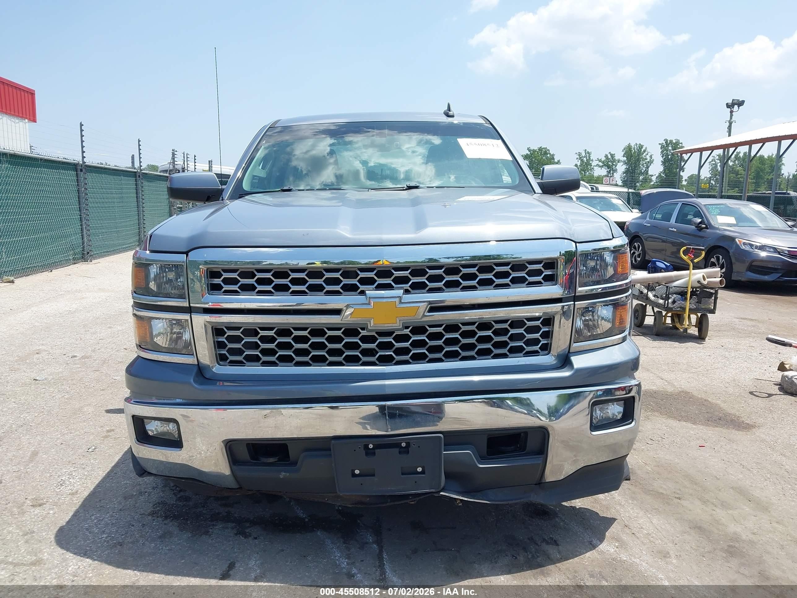2015 Chevrolet Silverado 1500 Lt Blue vin: 1GCVKREH0FZ442056